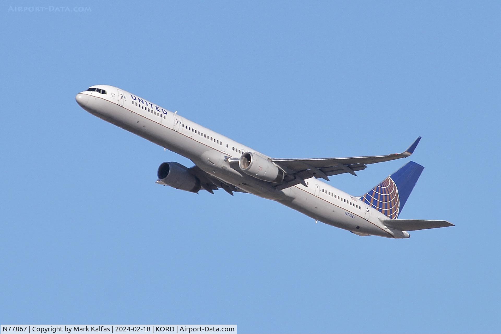 N77867, 2002 Boeing 757-33N C/N 32592, B753 UNITED AIRLINES Boeing 757-33N N77867 UAL2320 ORD-DEN