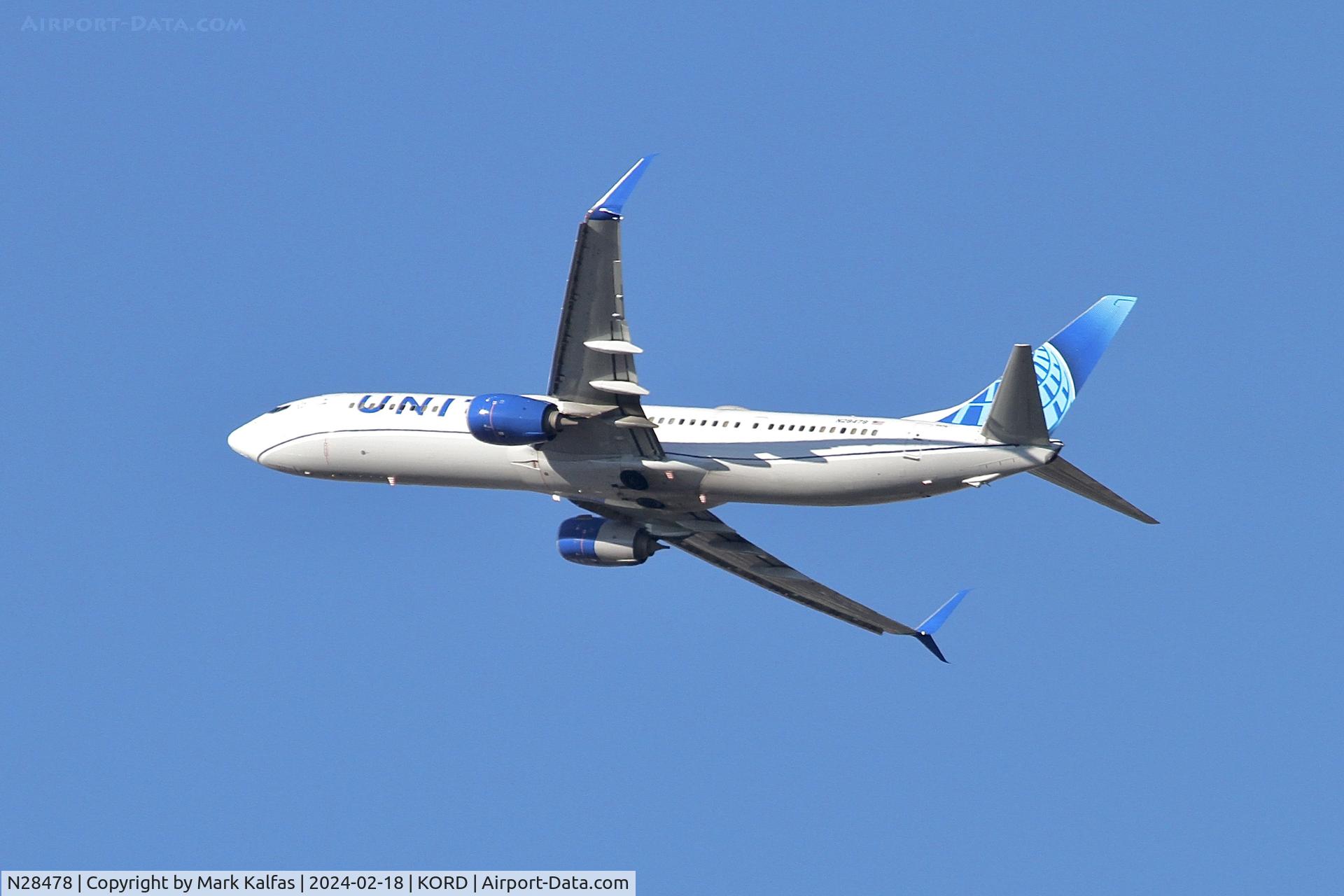N28478, 2013 Boeing 737-924/ER C/N 31649, B739 United Airlines Boeing 737-924ER N28478 UAL2654 ORD-EWR