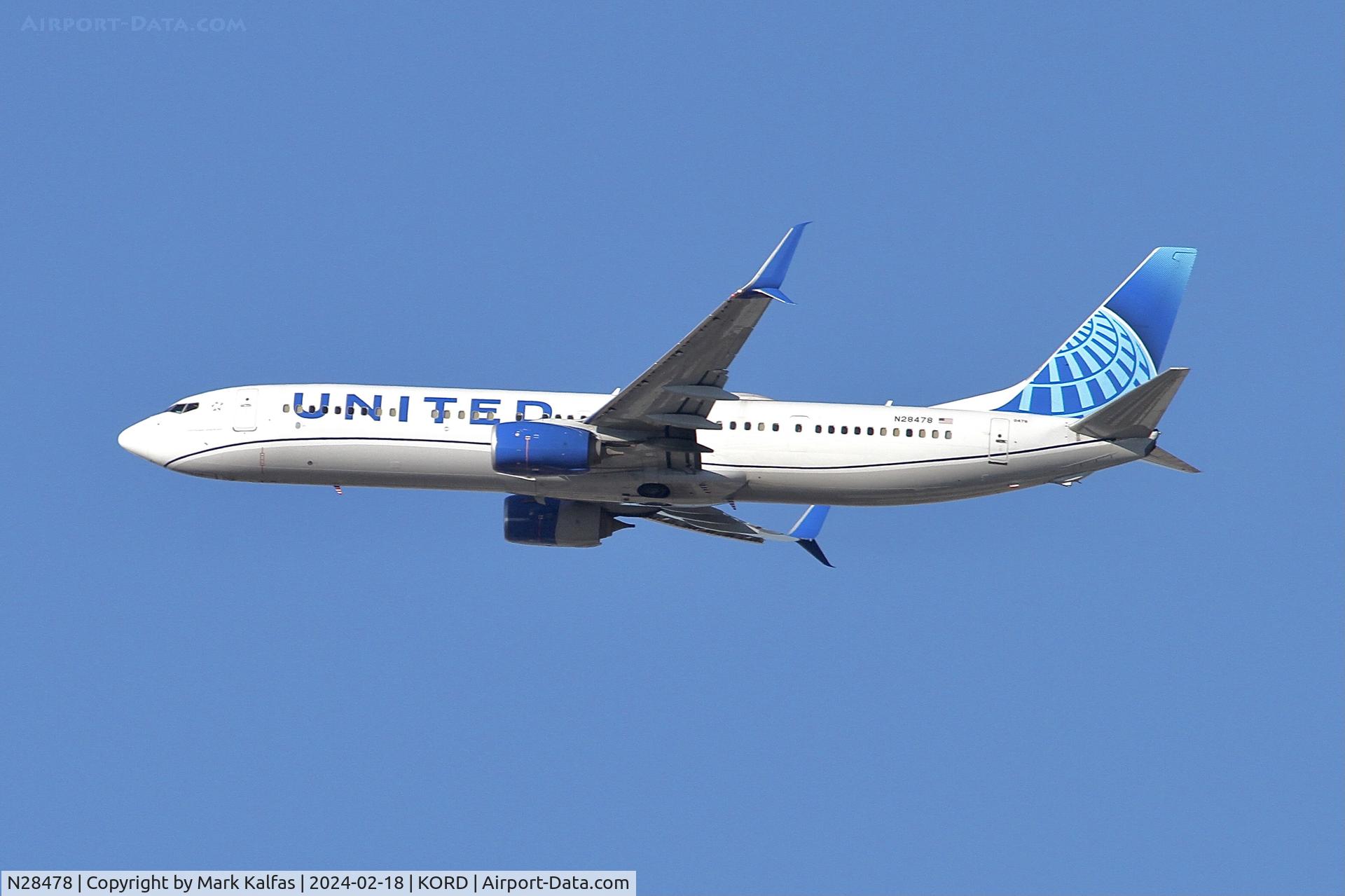 N28478, 2013 Boeing 737-924/ER C/N 31649, B739 United Airlines Boeing 737-924ER N28478 UAL2654 ORD-EWR