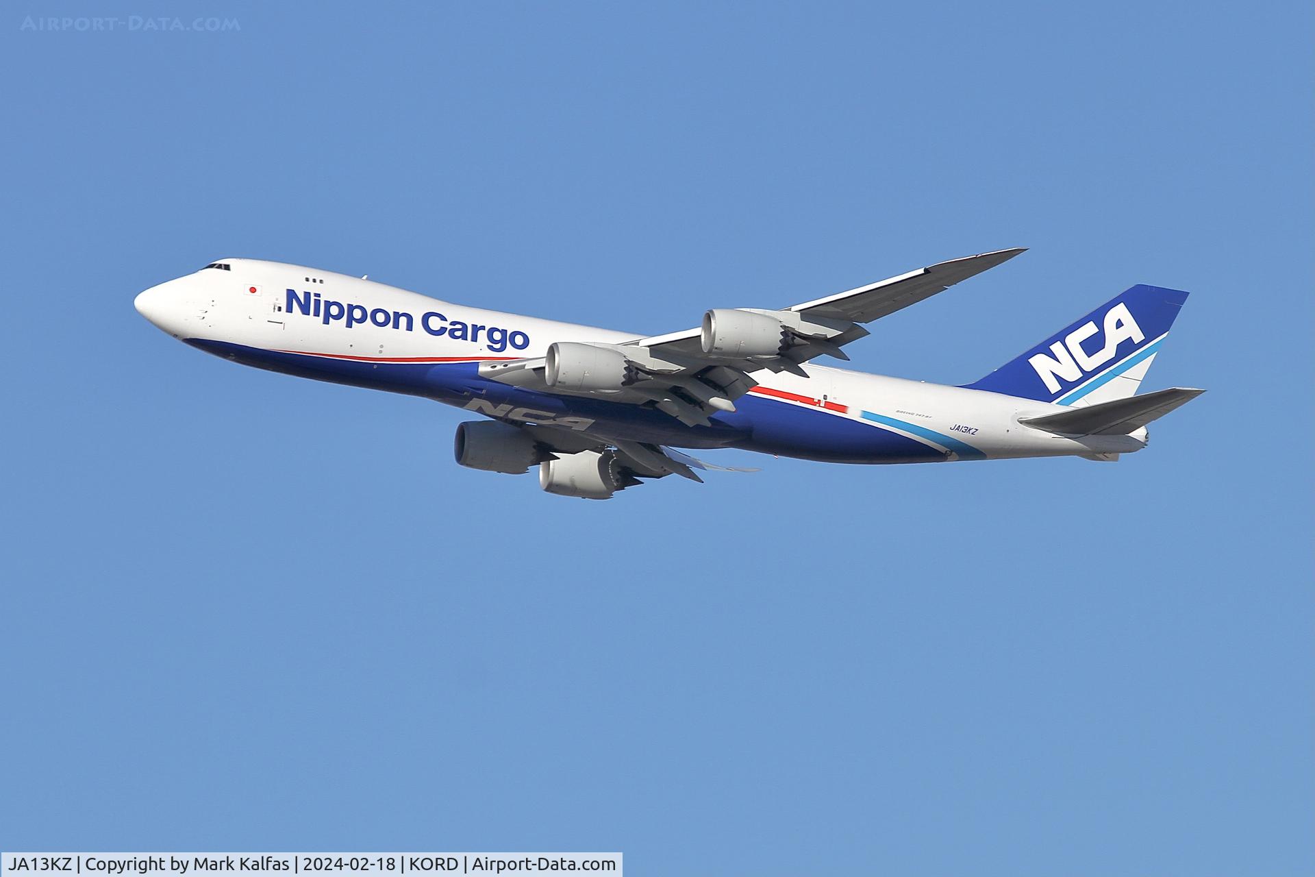 JA13KZ, 2012 Boeing 747-8KZF C/N 36138, B748 Nippon Cargo Boeing 747-8KZF JA13KZ NCA228 KORD-RJJA