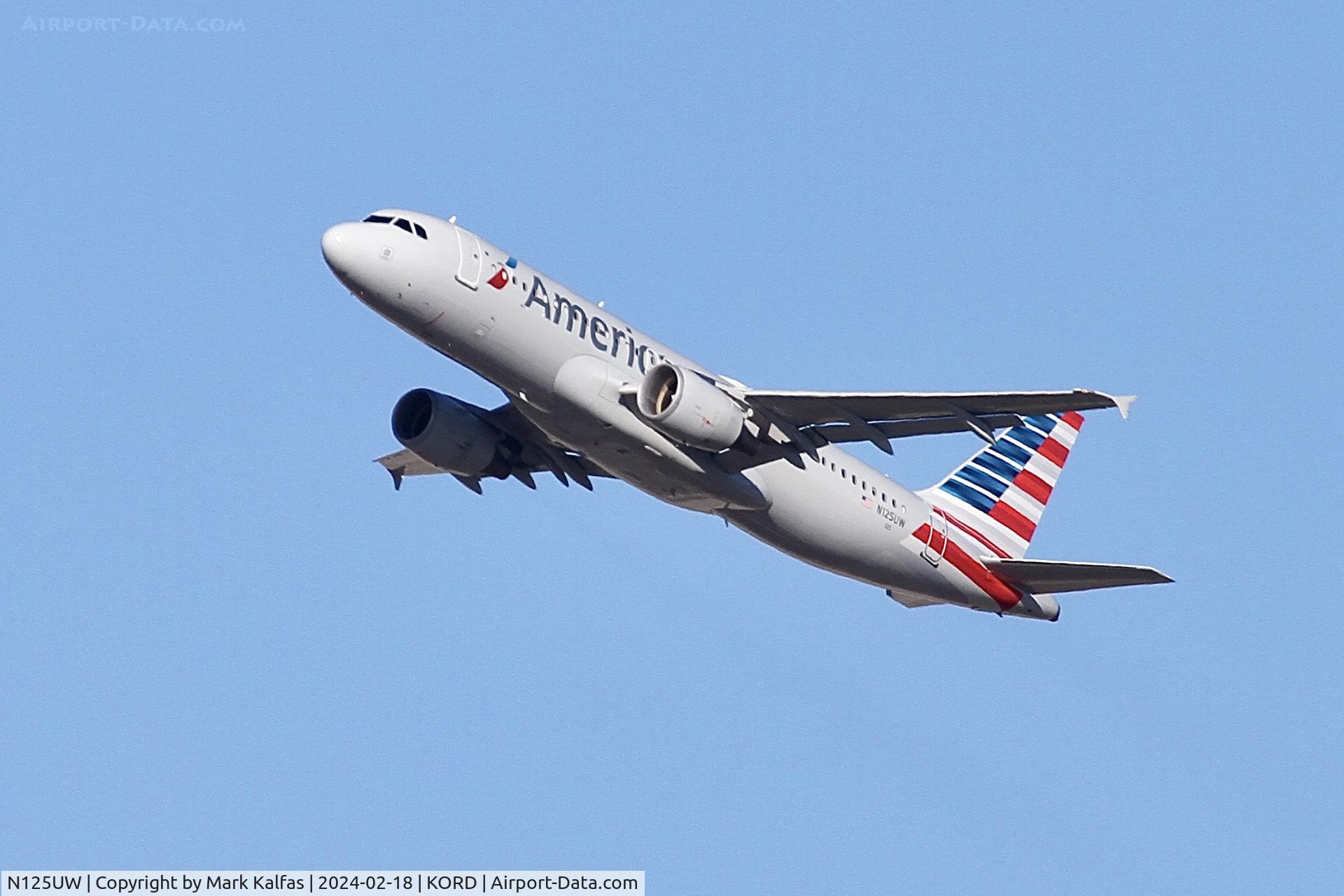N125UW, 2009 Airbus A320-214 C/N 4086, A320 American AIRB Airlines US A320-214 N125UW AAL2840 ORD-PHL
