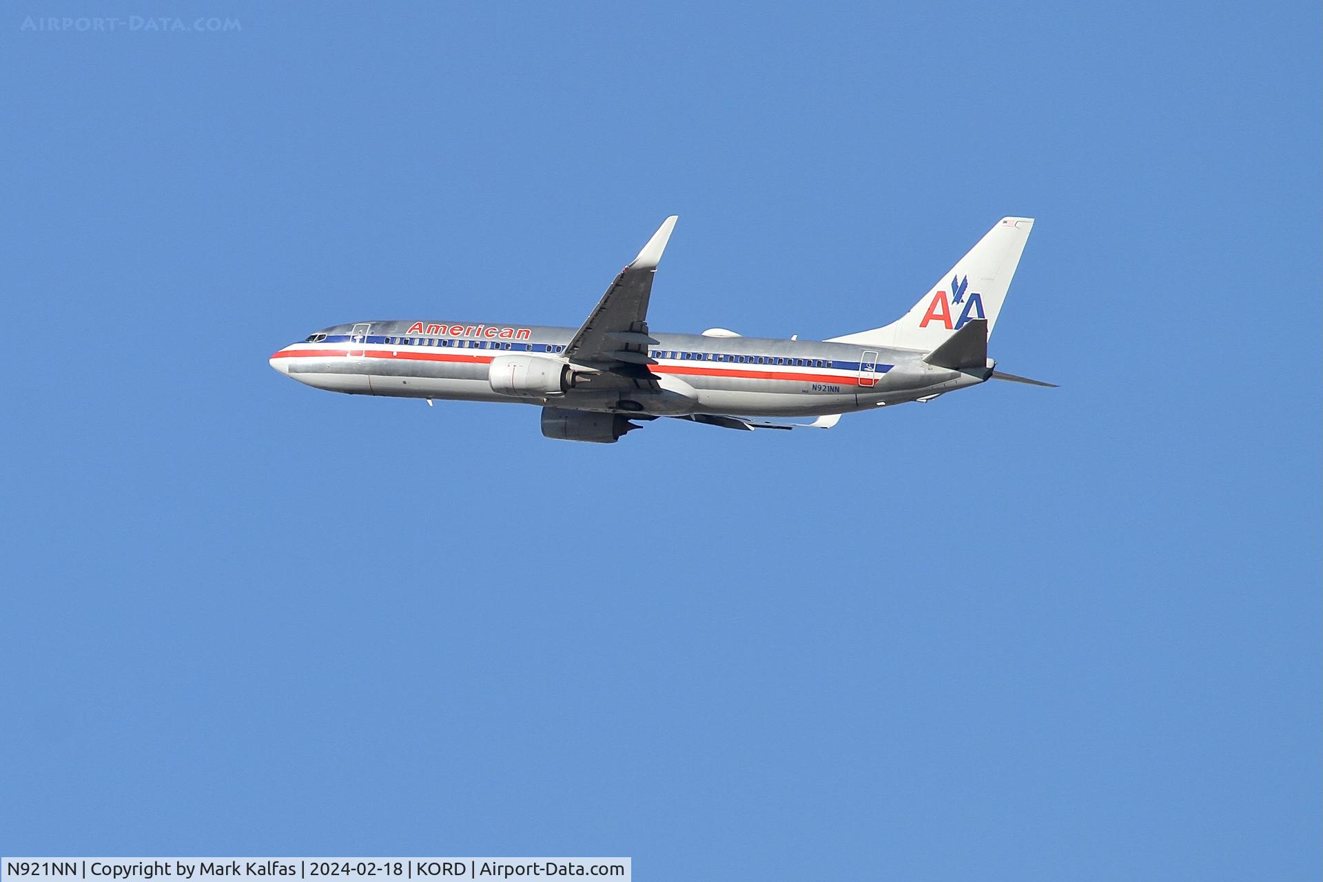 N921NN, 2013 Boeing 737-823 C/N 33229, B738 American Airlines BOEING 737-823   N921NN AAL529 ORD-LAX