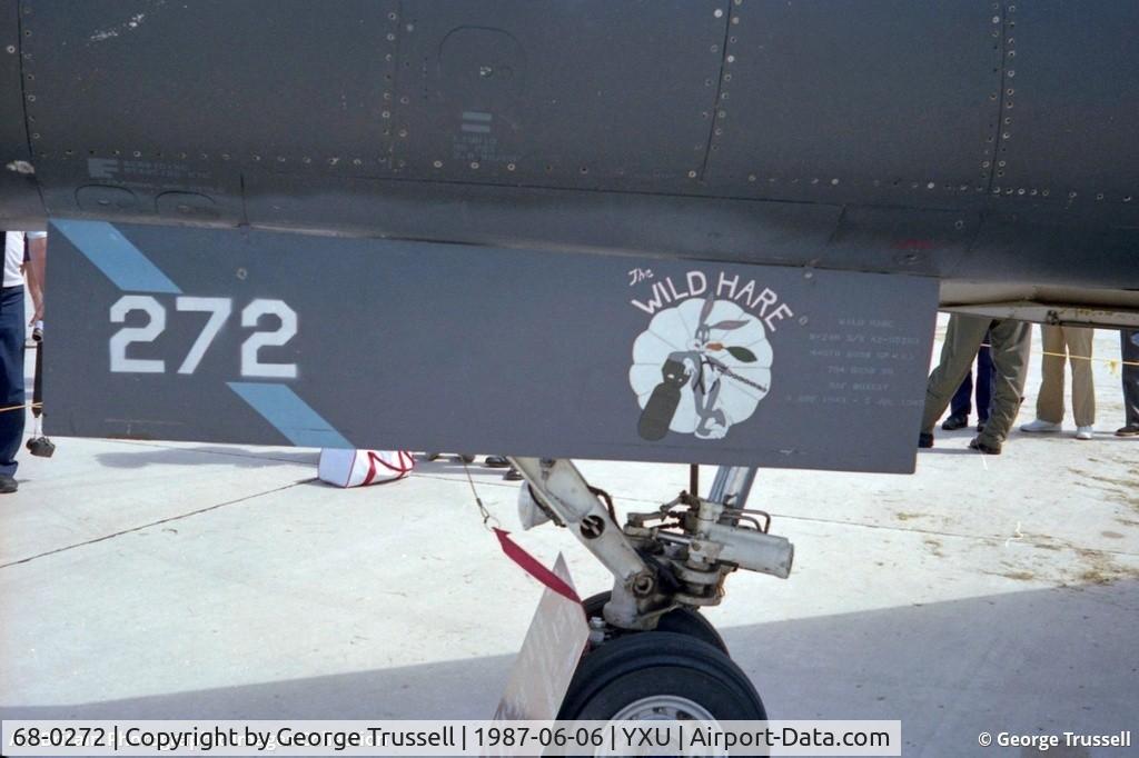68-0272, 1968 General Dynamics FB-111A Aardvark C/N B1-44, The Wild Hate artwork on nose gear door