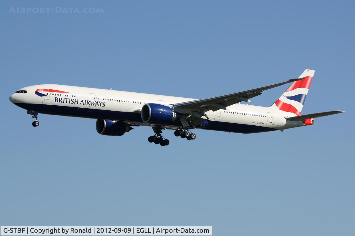G-STBF, 2012 Boeing 777-336/ER C/N 40543, at lhr