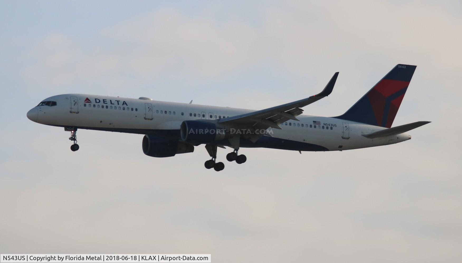 N543US, 1996 Boeing 757-251 C/N 26490, DAL 752 zx MSP-LAX