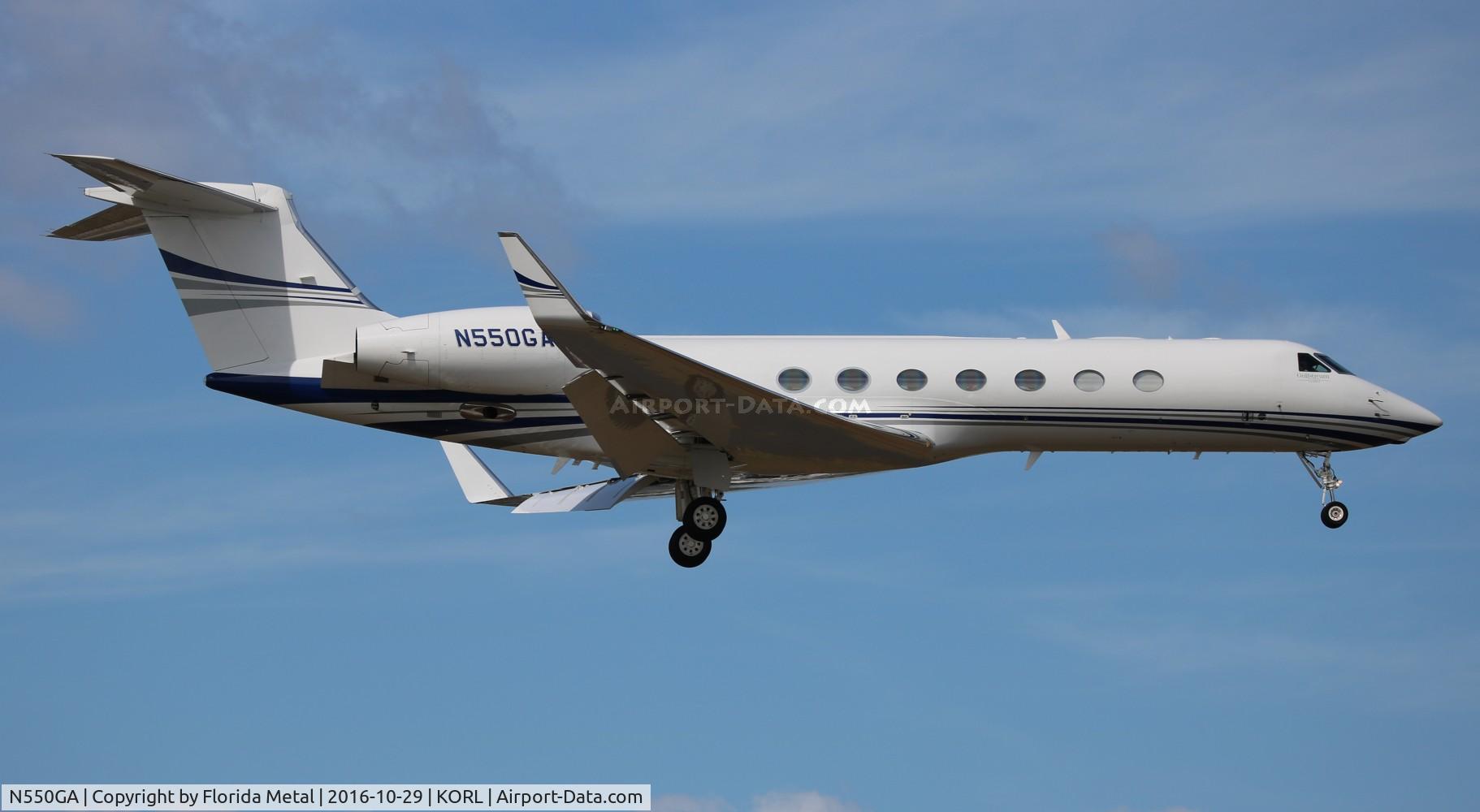 N550GA, 2015 Gulfstream Aerospace GV-SP (G550) C/N 5526, G550 zx SAV-ORL