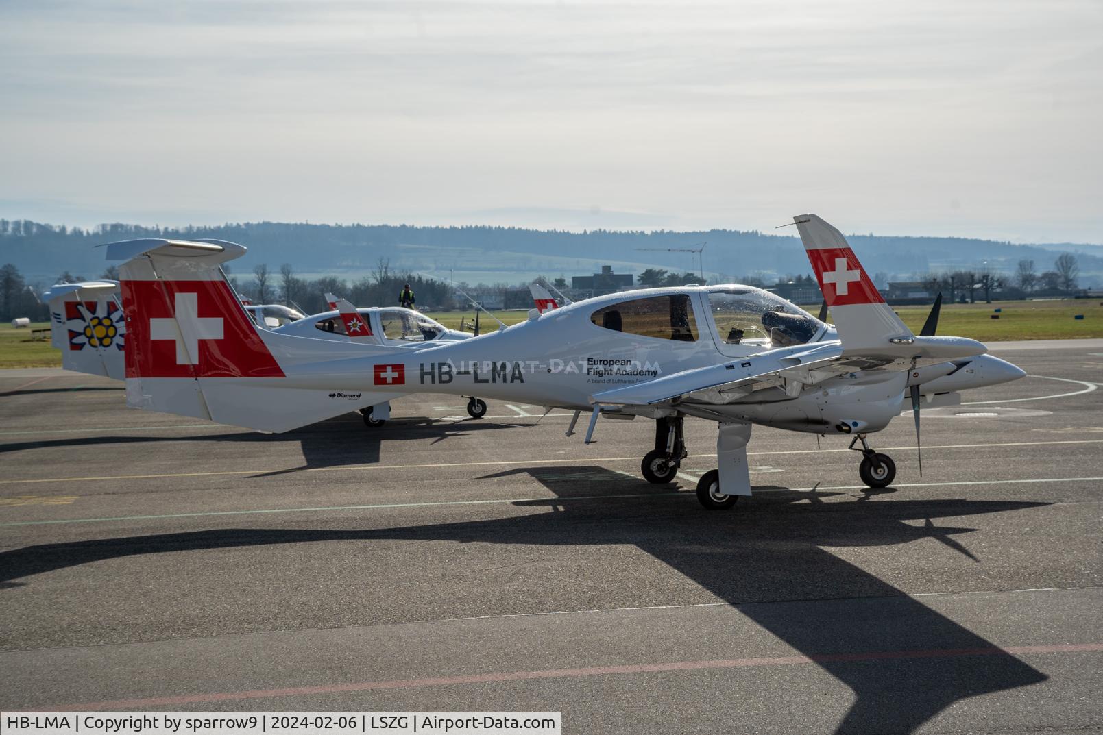 HB-LMA, 2023 Diamond DA-42 NG Twin Star C/N 42.N528, Delivered to the school to-day