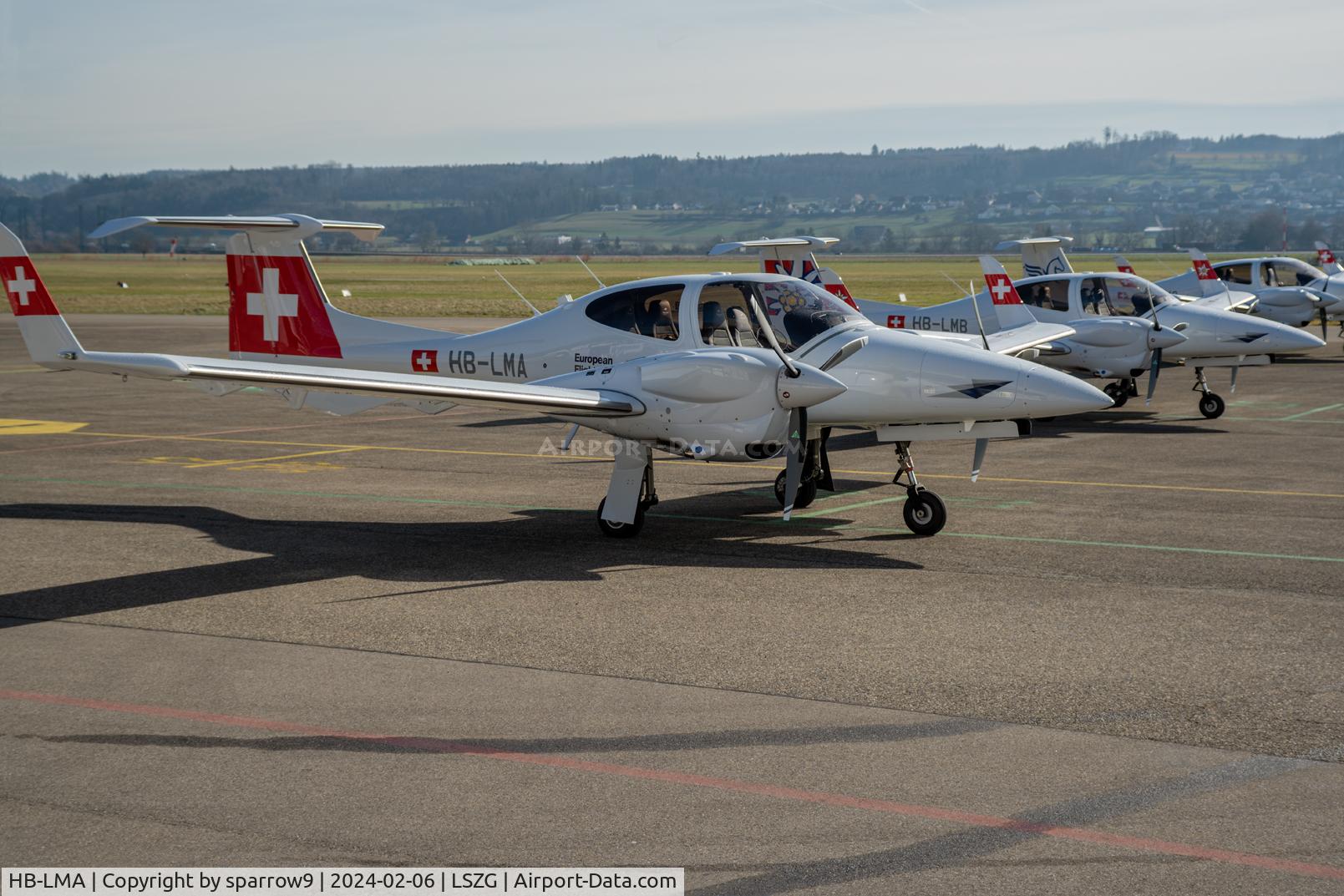 HB-LMA, 2023 Diamond DA-42 NG Twin Star C/N 42.N528, Delivered to the school to-day