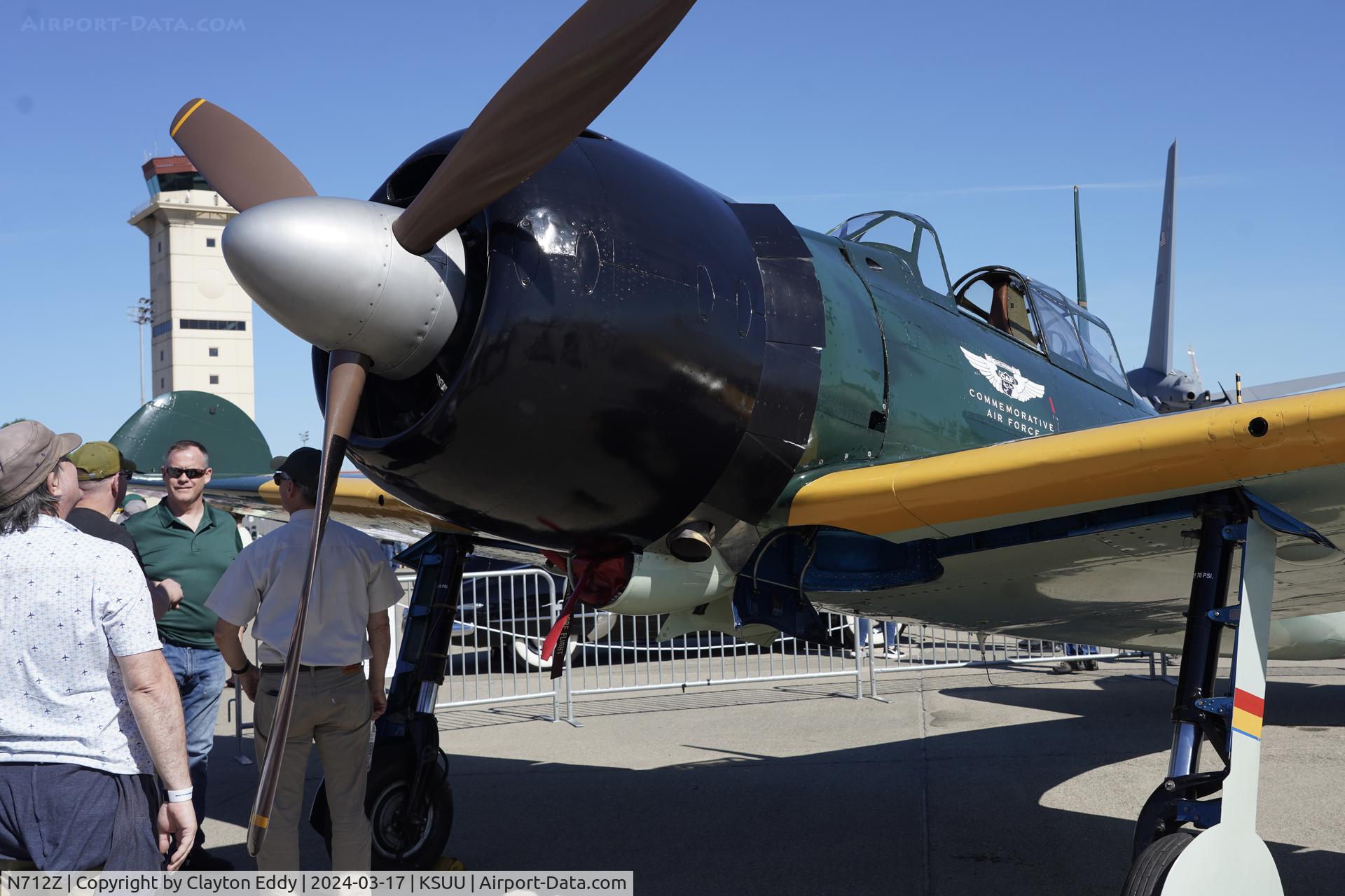 N712Z, 1942 Mitsubishi A6M3 Reisen (Zero) C/N 3869, Travis AFB airshow California 2024.