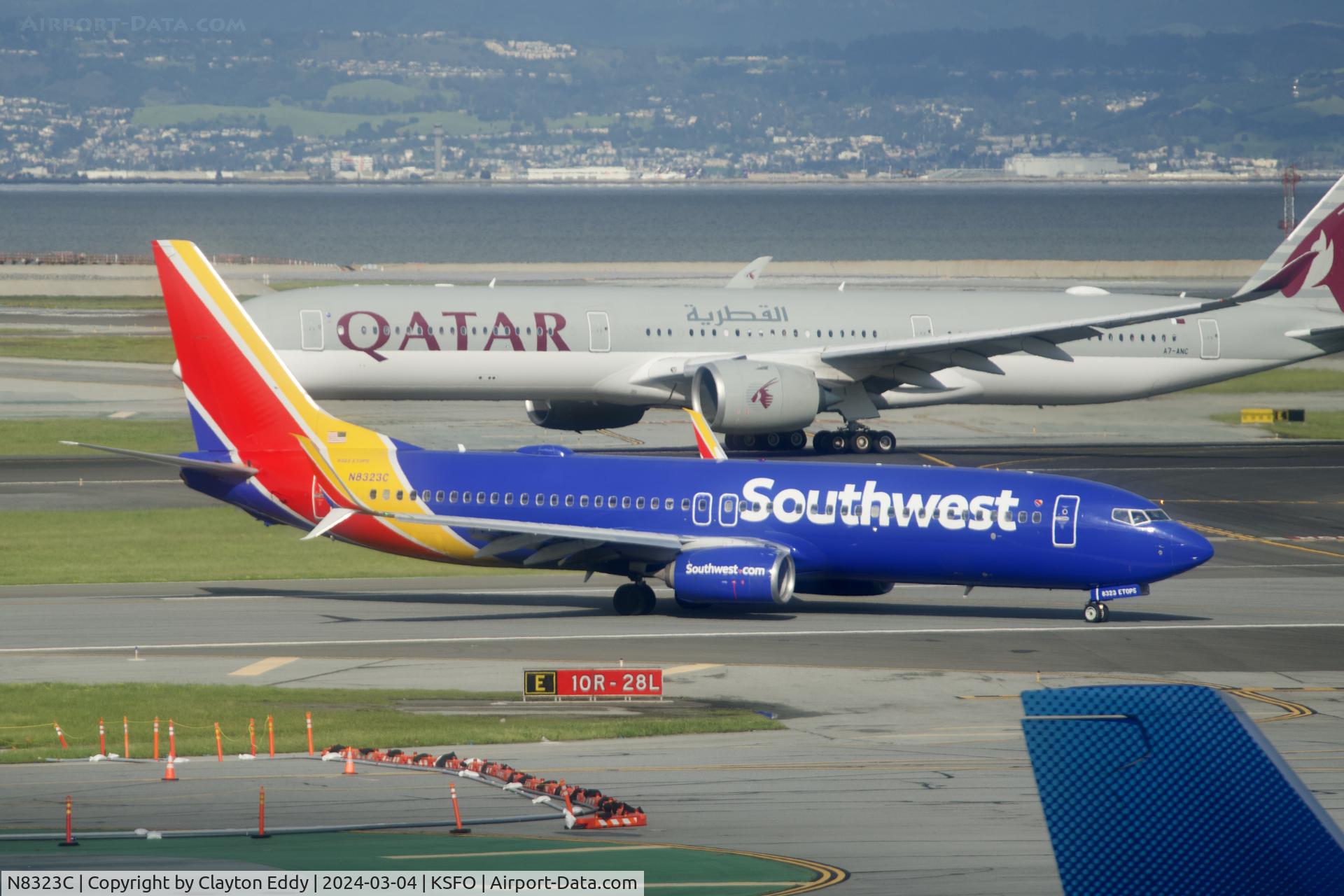 N8323C, 2012 Boeing 737-8H4 C/N 37005, Sky Terrace SFO 2024.