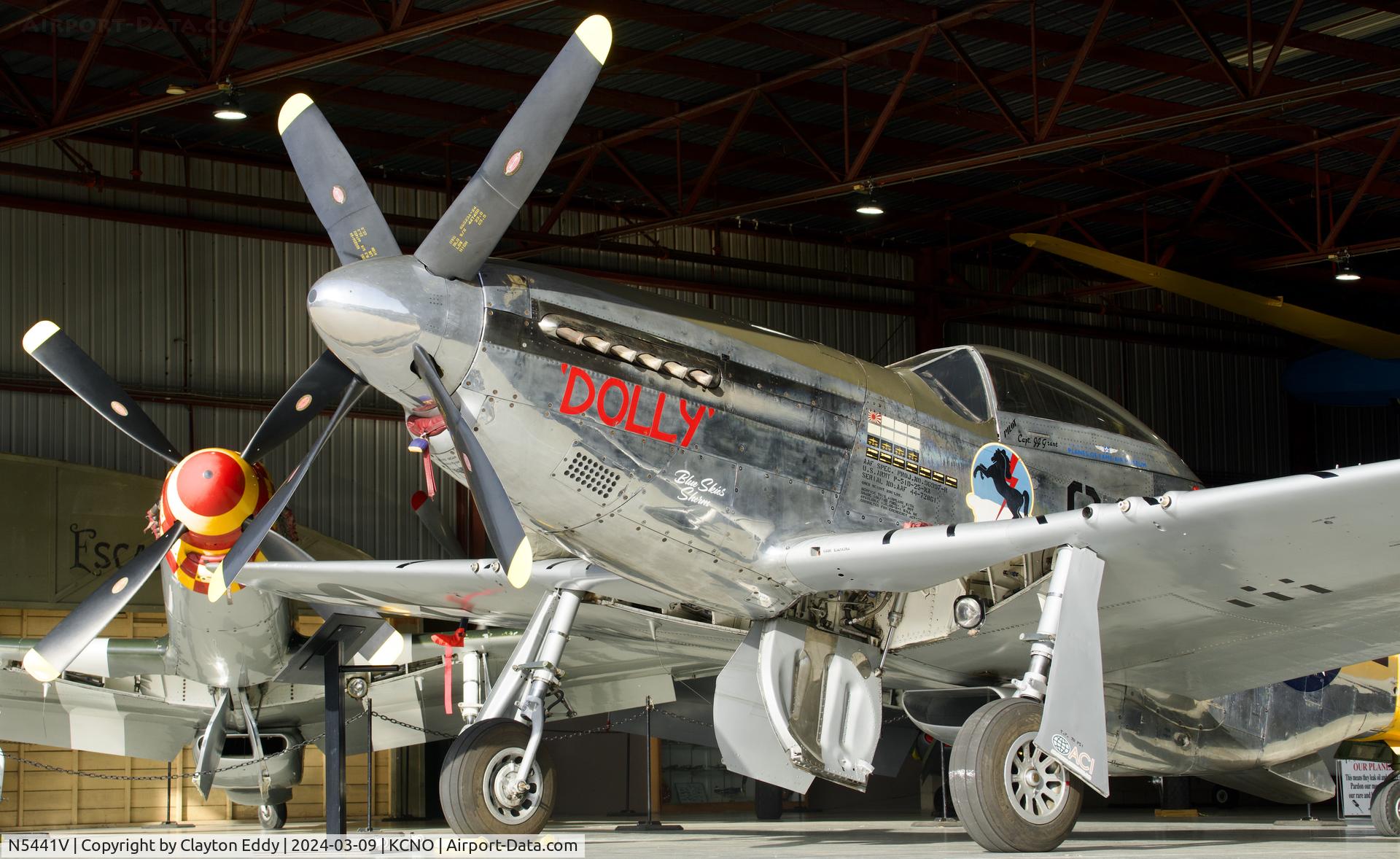 N5441V, 1961 North American F-51D Mustang C/N 45-11582, Planes of Fame Chino Airport in California 2024.