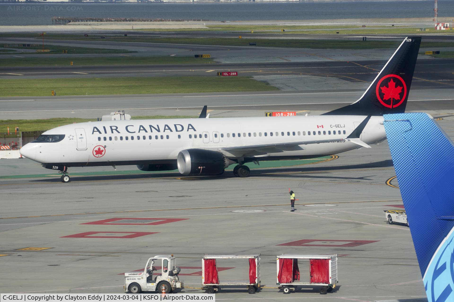 C-GELJ, Boeing 737-8 MAX C/N 61234, Sky Terrace SFO 2024.