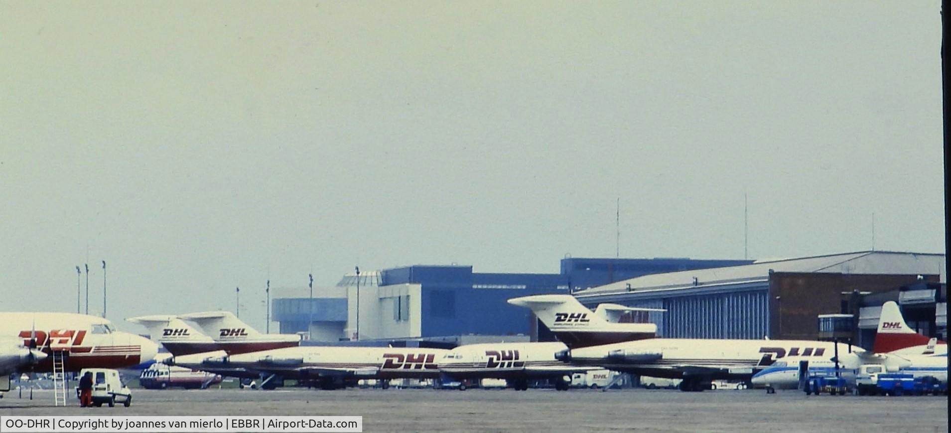 OO-DHR, 1967 Boeing 727-35(F) C/N 19834, ex-slide