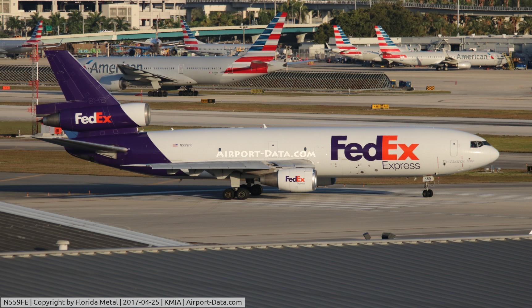 N559FE, 1973 McDonnell Douglas MD-10-10F C/N 46930, FDX MD-10-10F zx MIA-IND