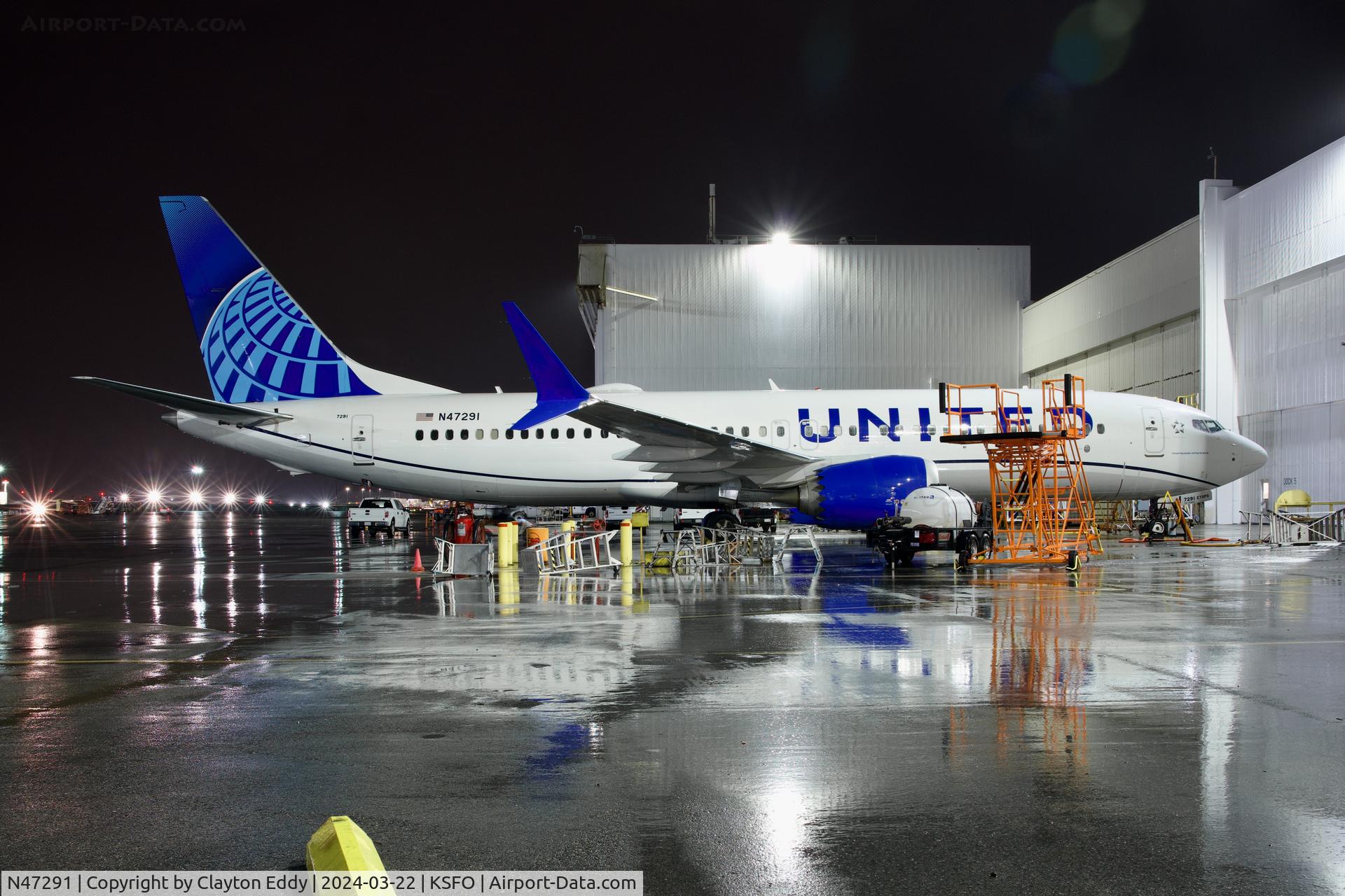 N47291, 2019 Boeing 737-8 MAX C/N 62182, SFO 2024.