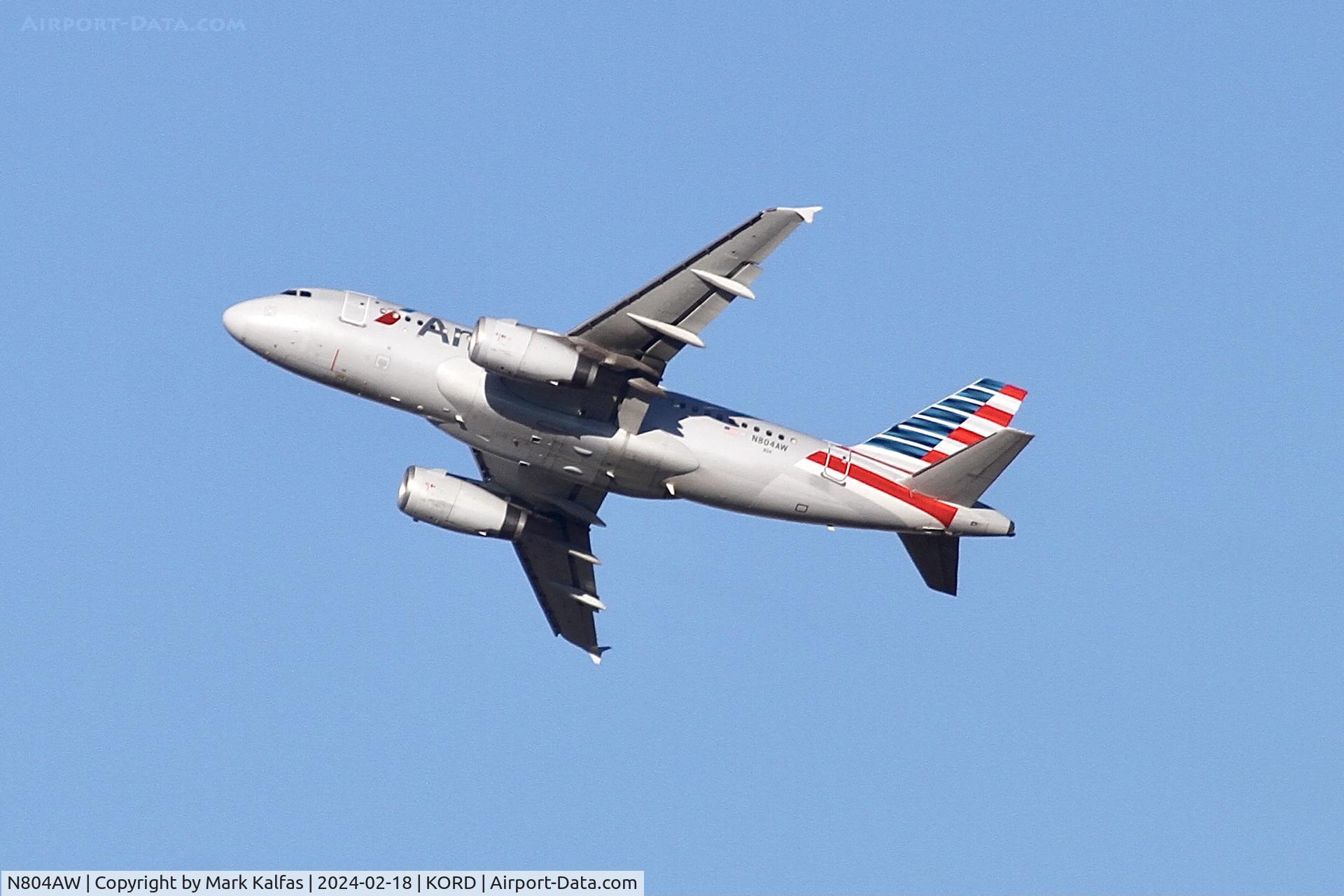 N804AW, 1999 Airbus A319-132 C/N 1043, A319 American Airlines AIRBUS INDUSTRIE A319-132 N804AW AAL2043 ORD-LGA