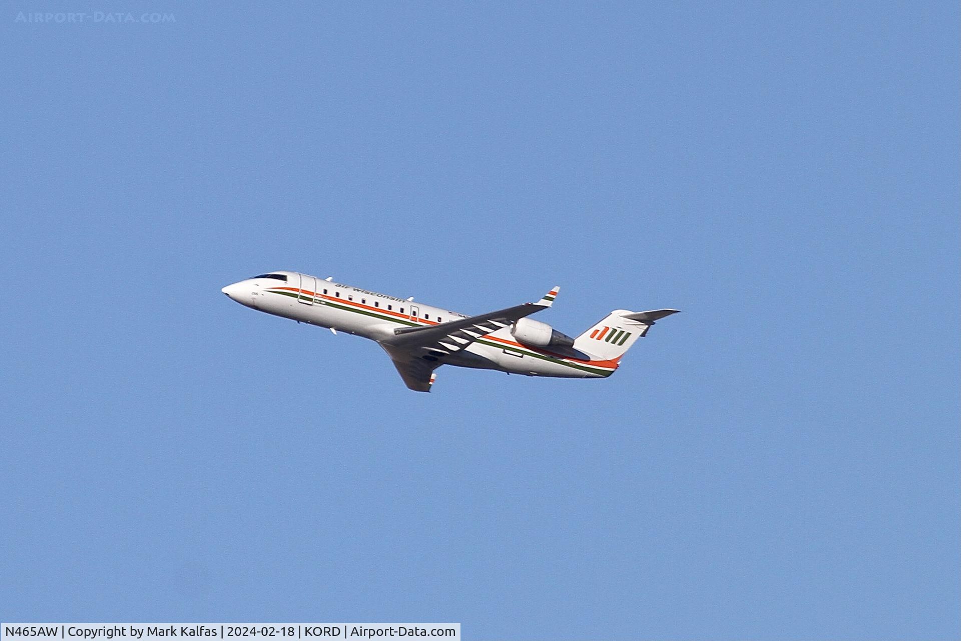 N465AW, 2004 Bombardier CRJ-200LR (CL-600-2B19) C/N 7893, CRJ2 Air Wisconsin/ American Eagle BOMBARDIER INC CL-600-2B19 N465AW AWI6080 ORD-FSD