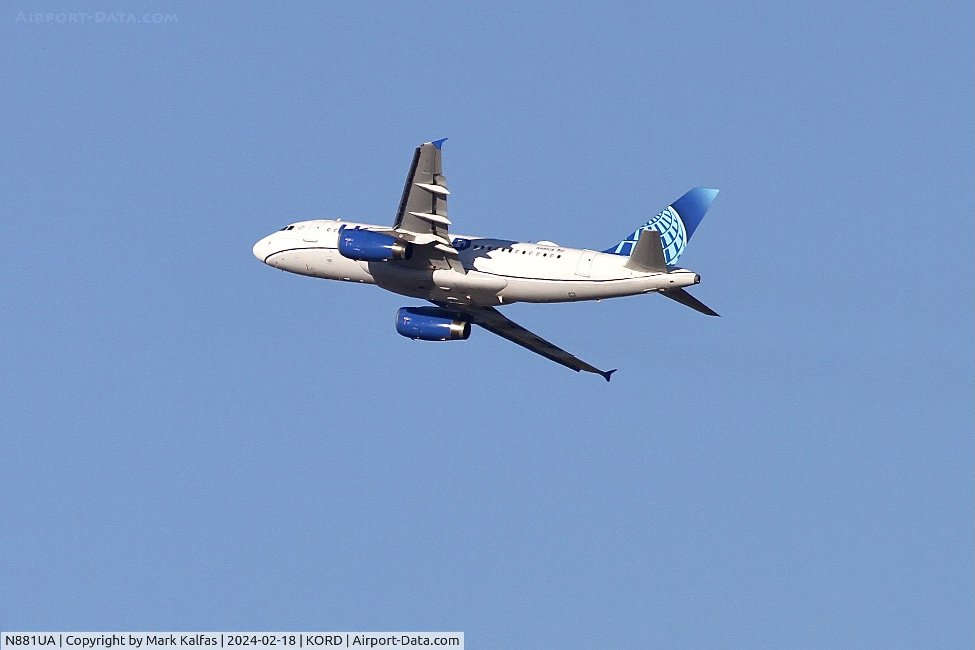 N881UA, 2005 Airbus A319-132 C/N 2435, A319 United Airlines Airbus A319-132, N881UA UAL1020 ORD-GRR