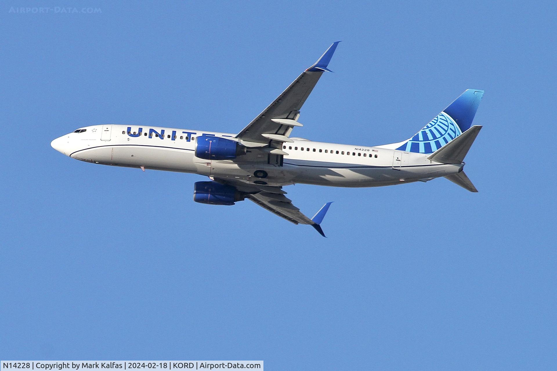 N14228, 1999 Boeing 737-824 C/N 28792, B738 United Airlines BOEING 737-824 N14228 UAL1698 ORD-PDX