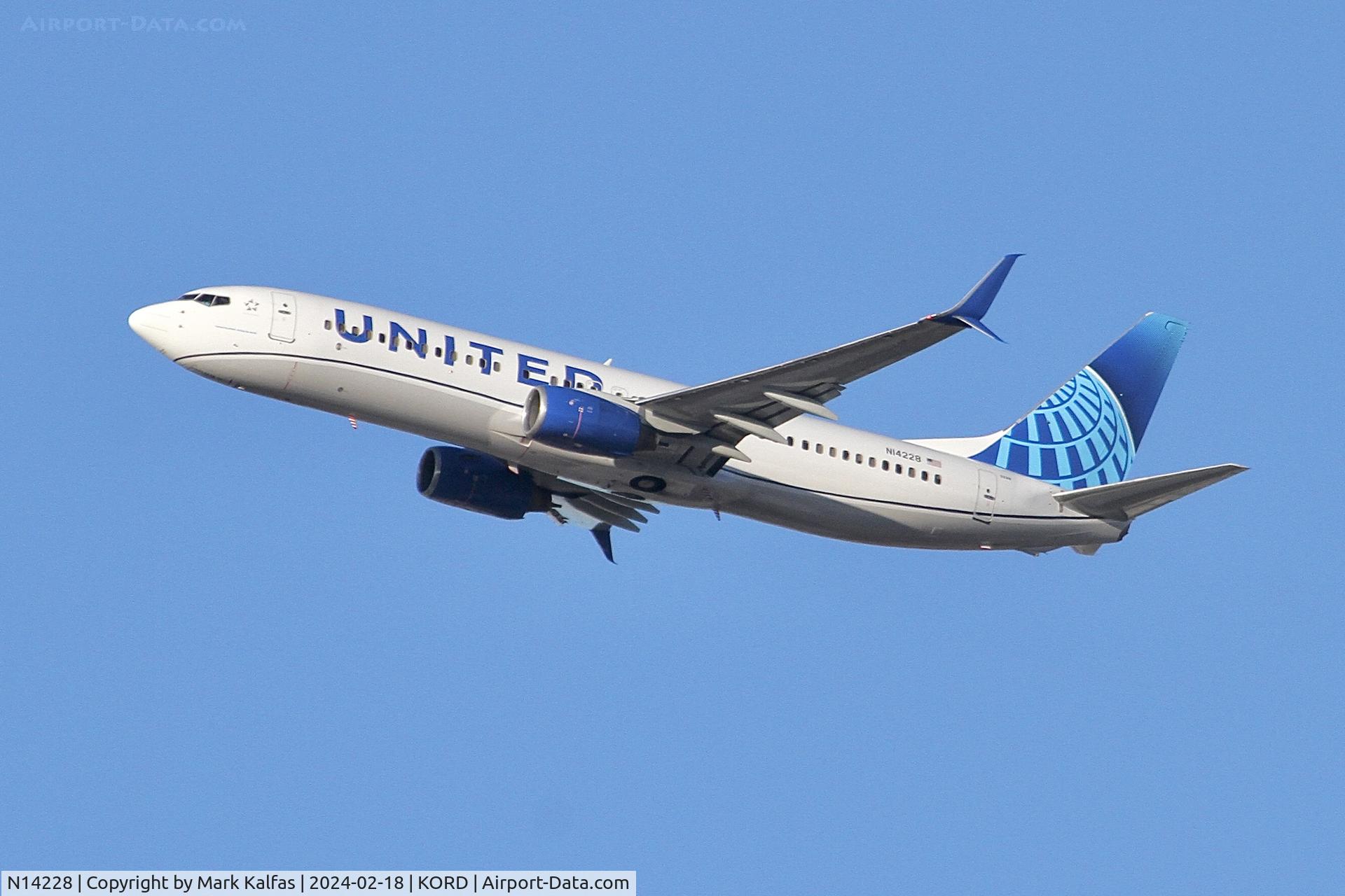 N14228, 1999 Boeing 737-824 C/N 28792, B738 United Airlines BOEING 737-824 N14228 UAL1698 ORD-PDX