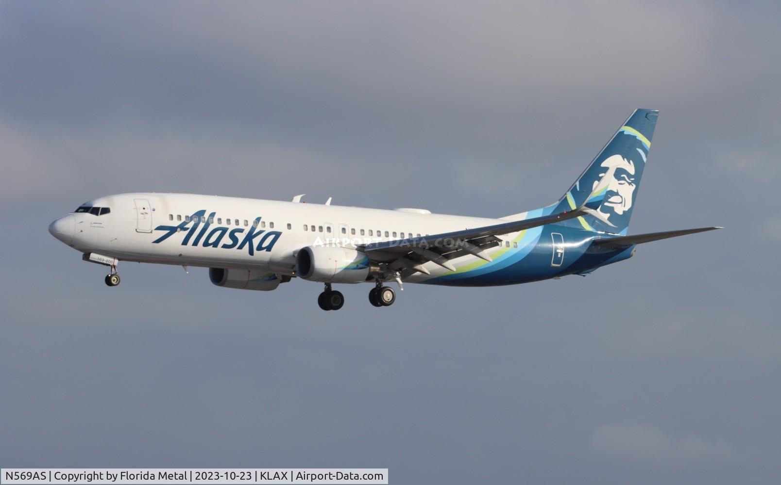N569AS, 2007 Boeing 737-890 C/N 35184, ASA 738 zx SEA-LAX