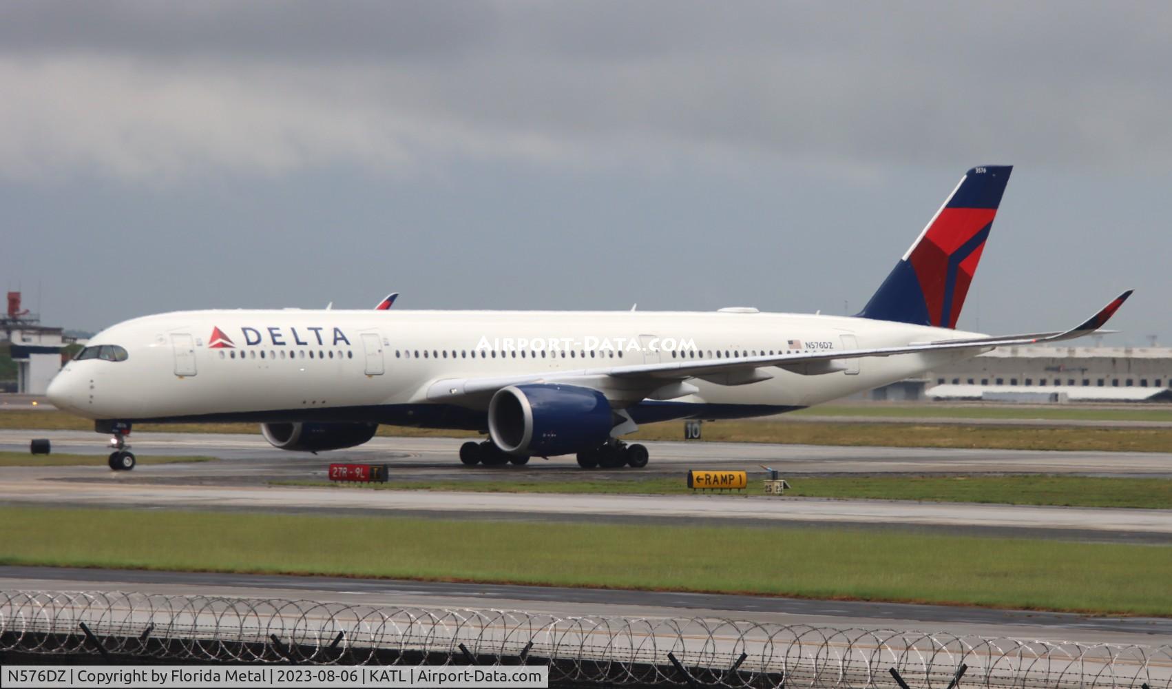 N576DZ, 2019 Airbus A350-941 C/N 313, DAL A359 zx FCO-ATL