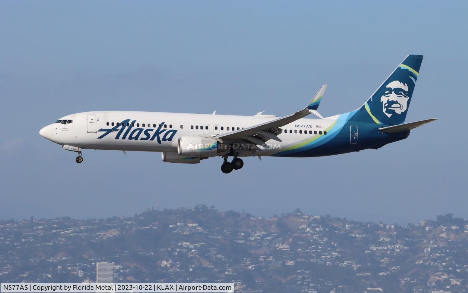 N577AS, 2007 Boeing 737-890 C/N 35186, ASA 738 zx SEA-LAX