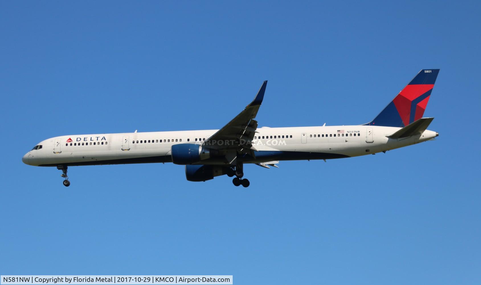 N581NW, 2002 Boeing 757-351 C/N 32982, DAL 753 zx MSP-MCO