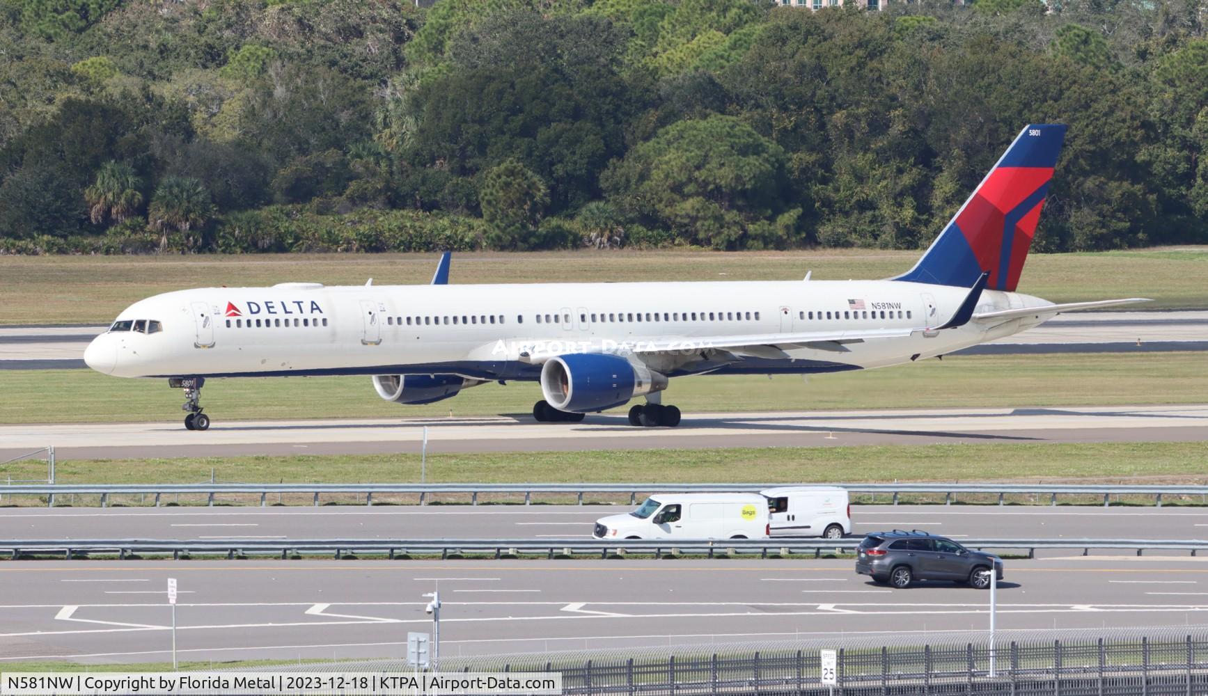 N581NW, 2002 Boeing 757-351 C/N 32982, DAL 753 zx TPA-DTW