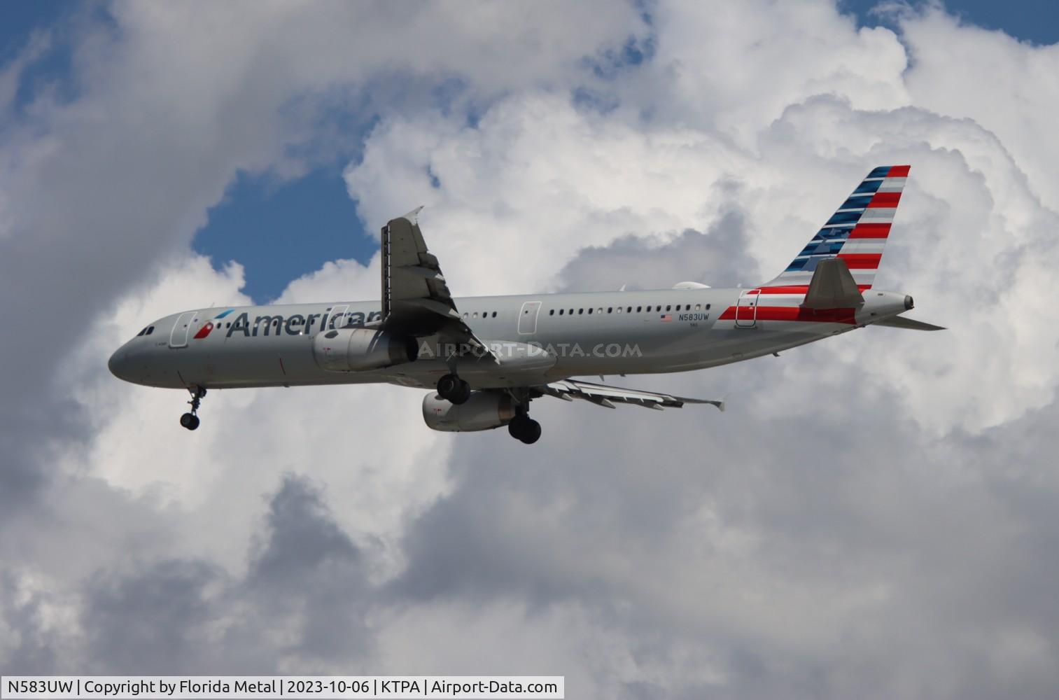 N583UW, 2014 Airbus A321-231 C/N 6181, AAL A321 zx CLT-TPA