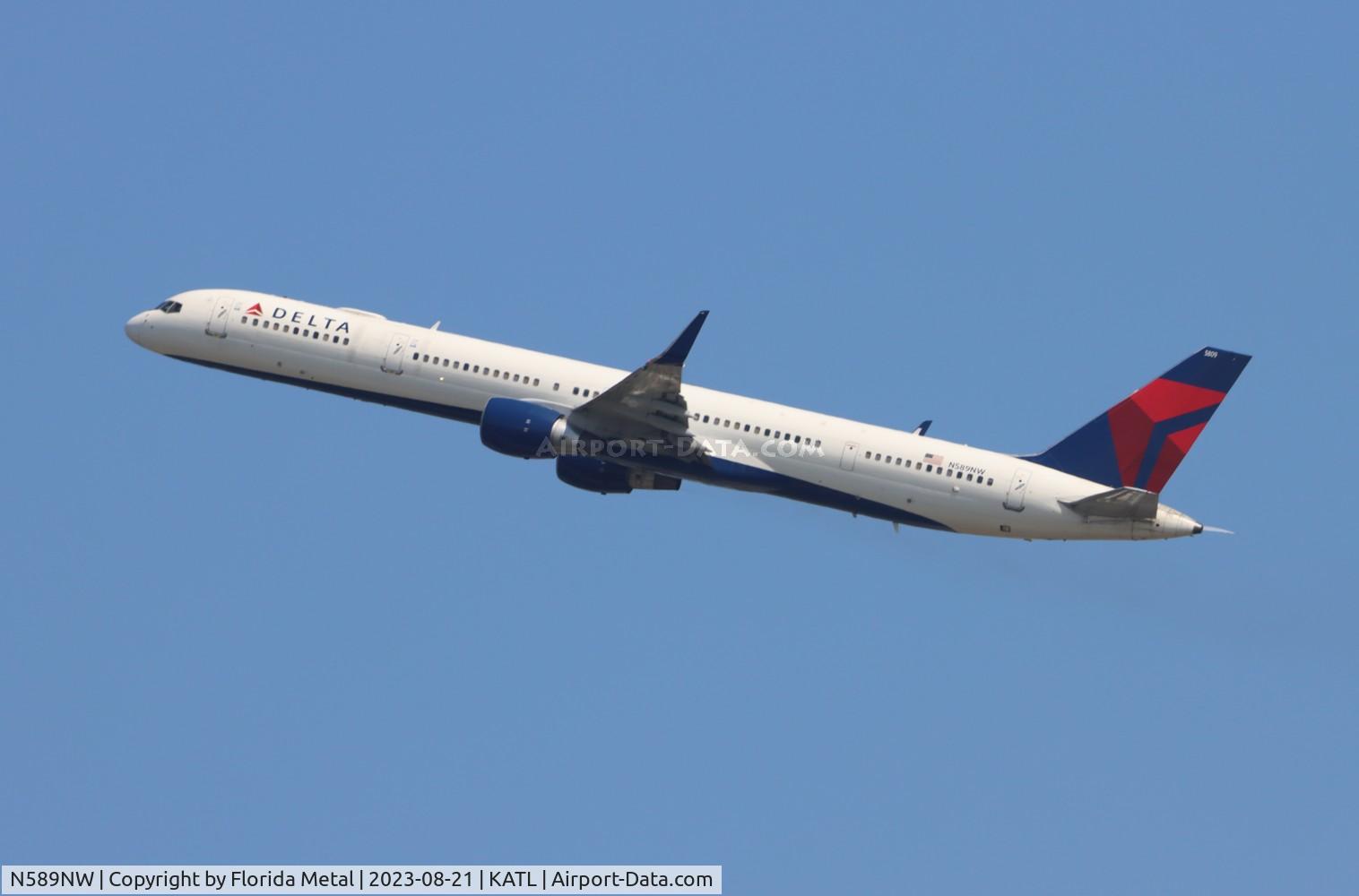 N589NW, 2003 Boeing 757-351 C/N 32989, DAL 753 zx ATL-SFO