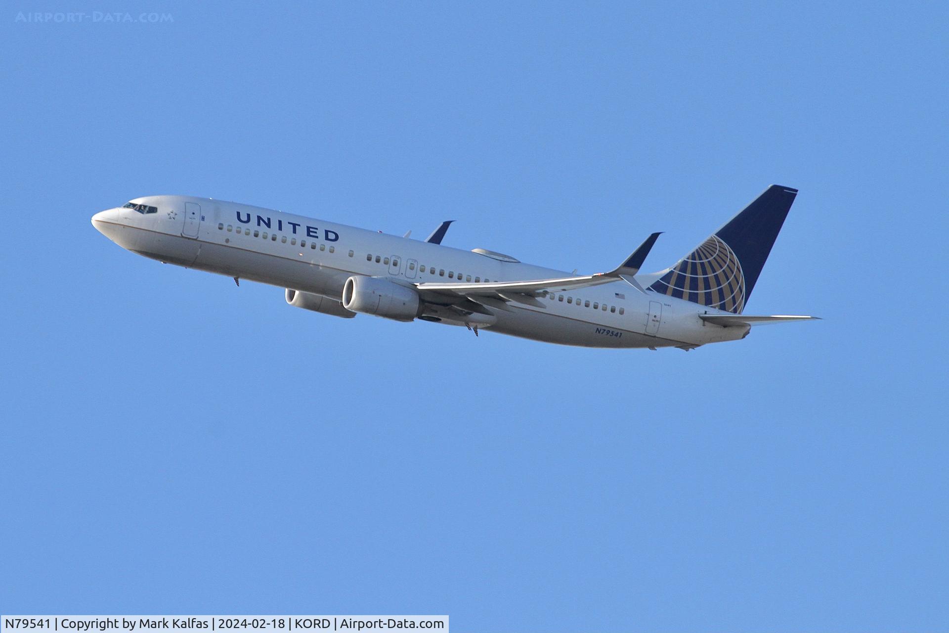 N79541, 2017 Boeing 737-824 C/N 63725, B738 United Airlines BOEING 737-824 N79541 UAL793 ORD-DFW