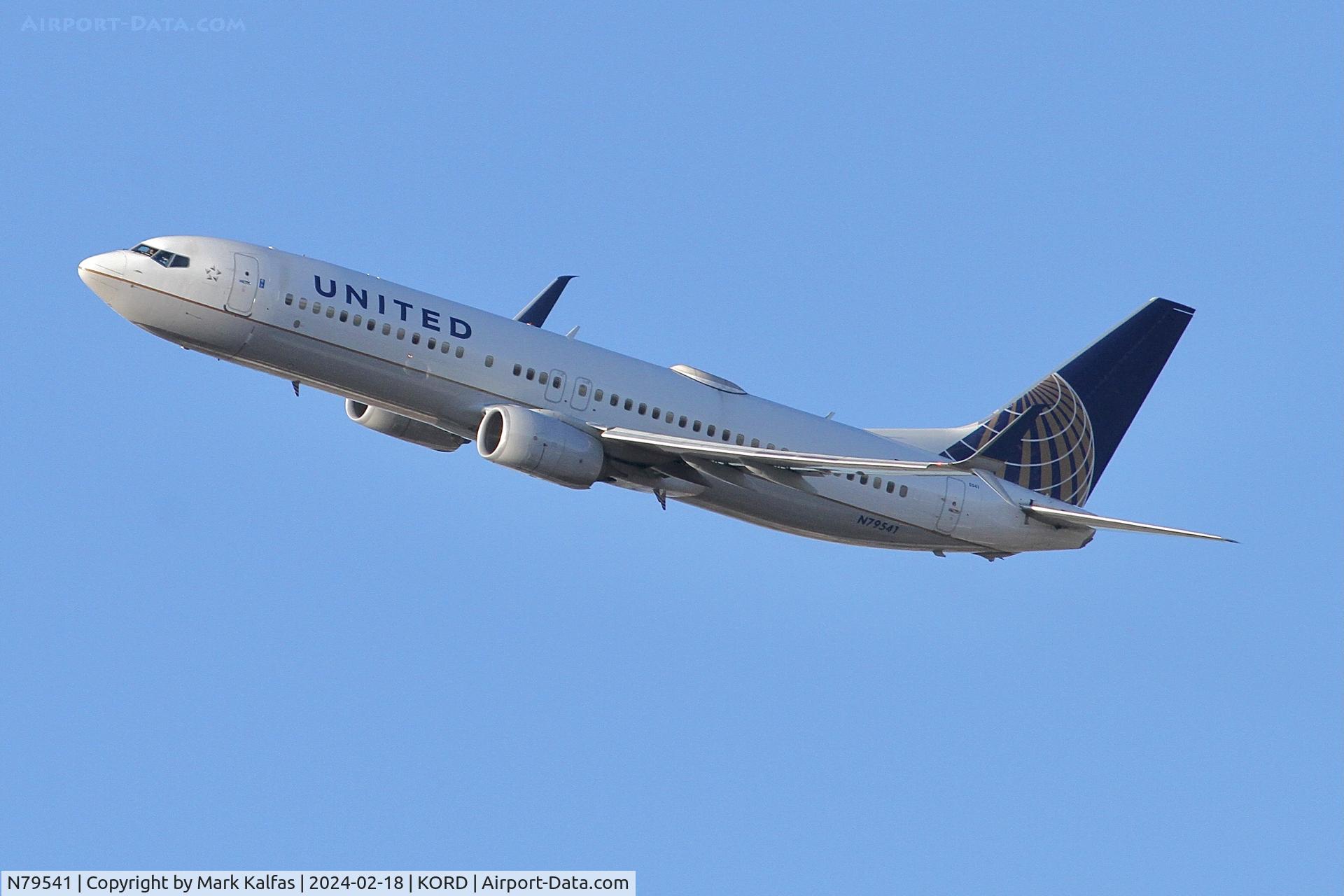 N79541, 2017 Boeing 737-824 C/N 63725, B738 United Airlines BOEING 737-824 N79541 UAL793 ORD-DFW