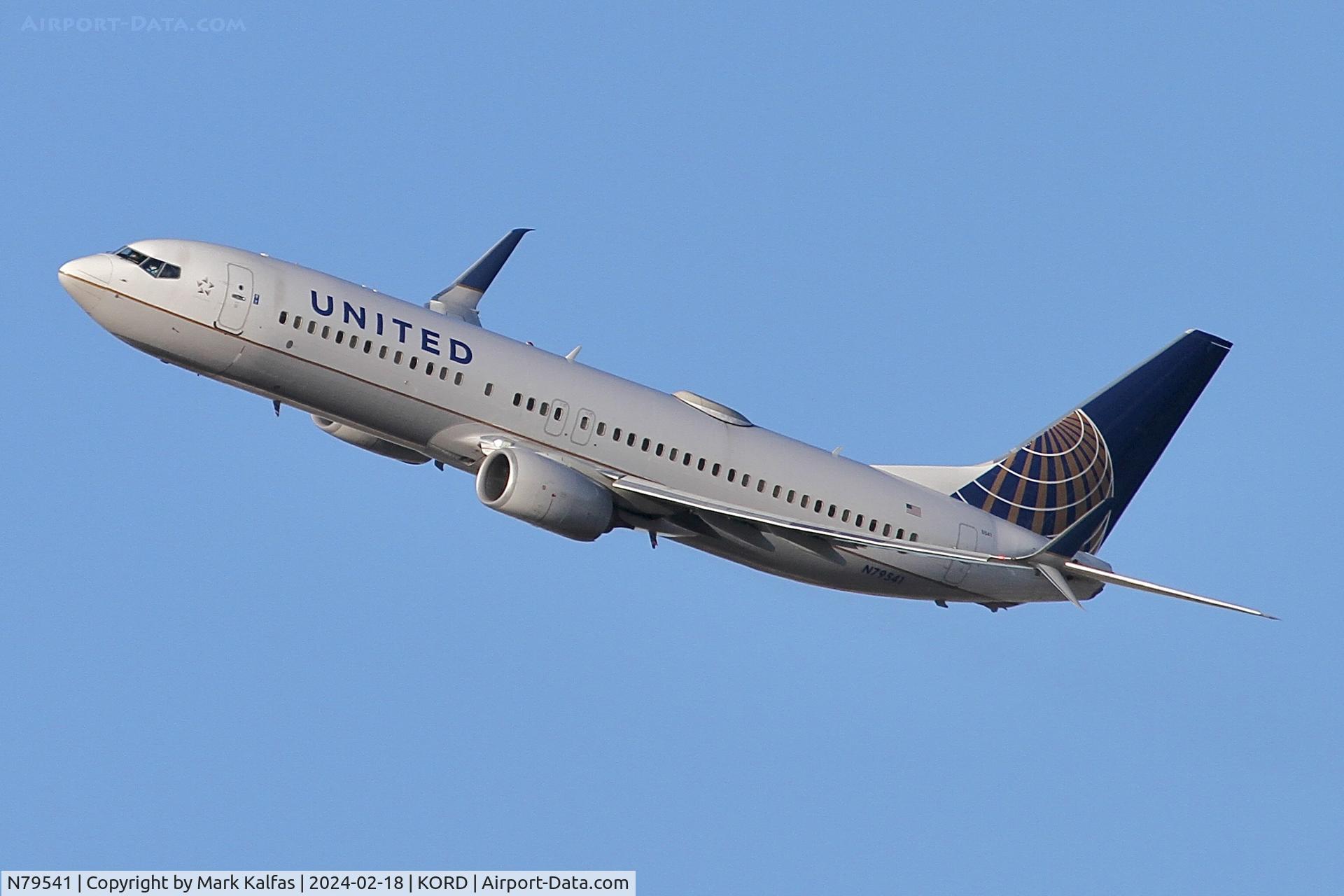 N79541, 2017 Boeing 737-824 C/N 63725, B738 United Airlines BOEING 737-824 N79541 UAL793 ORD-DFW