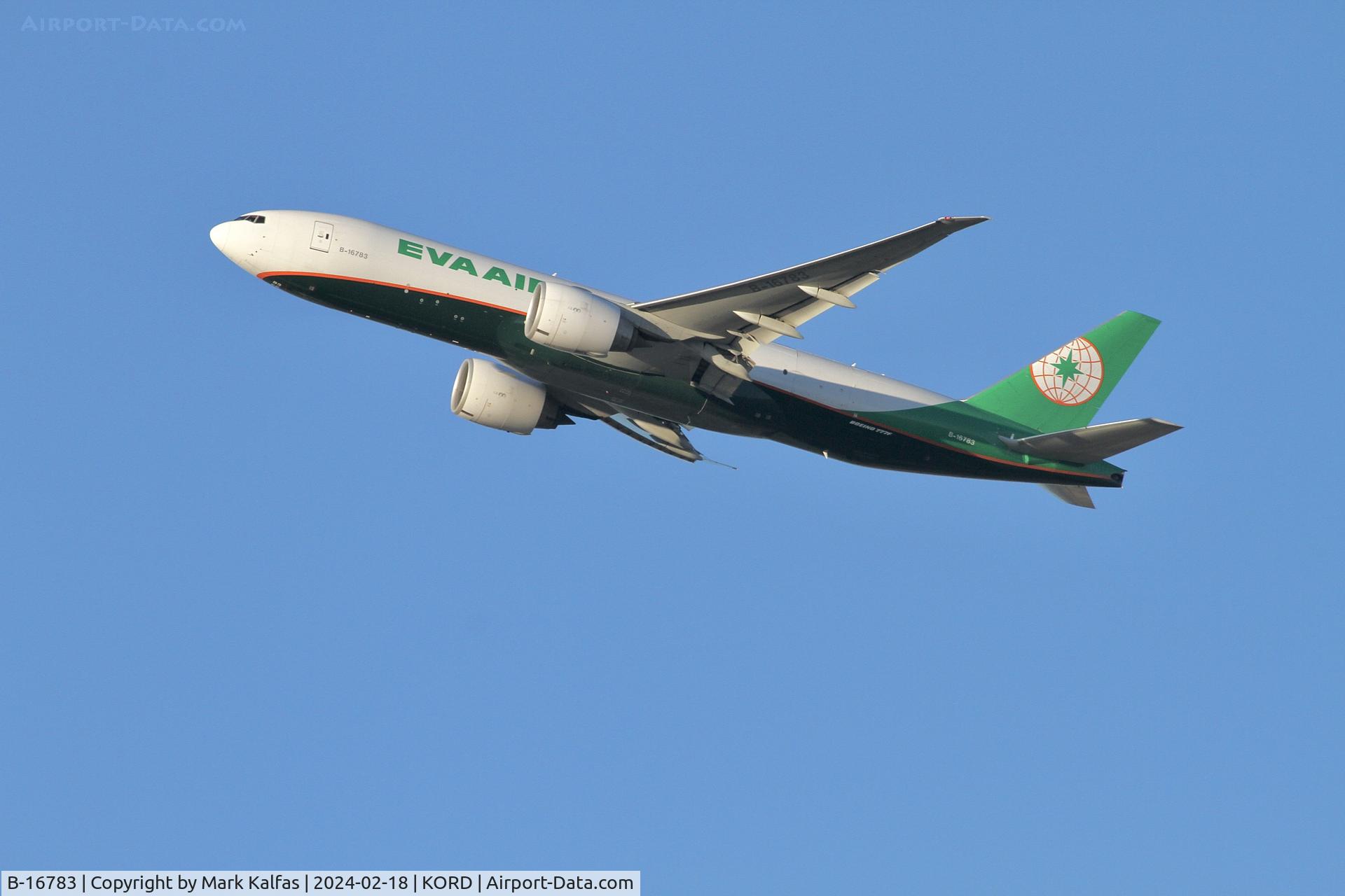 B-16783, 2018 Boeing 777-F5E C/N 62826, B77L Eva Air Boeing 777-F5E B-16783 EVA633 KORD-RCTP