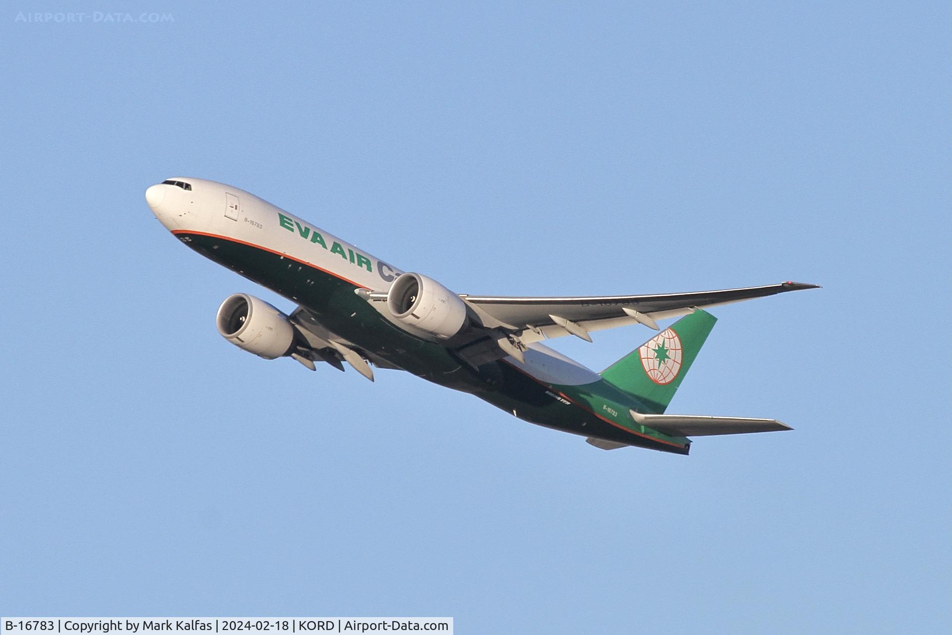 B-16783, 2018 Boeing 777-F5E C/N 62826, B77L Eva Air Boeing 777-F5E B-16783 EVA633 KORD-RCTP