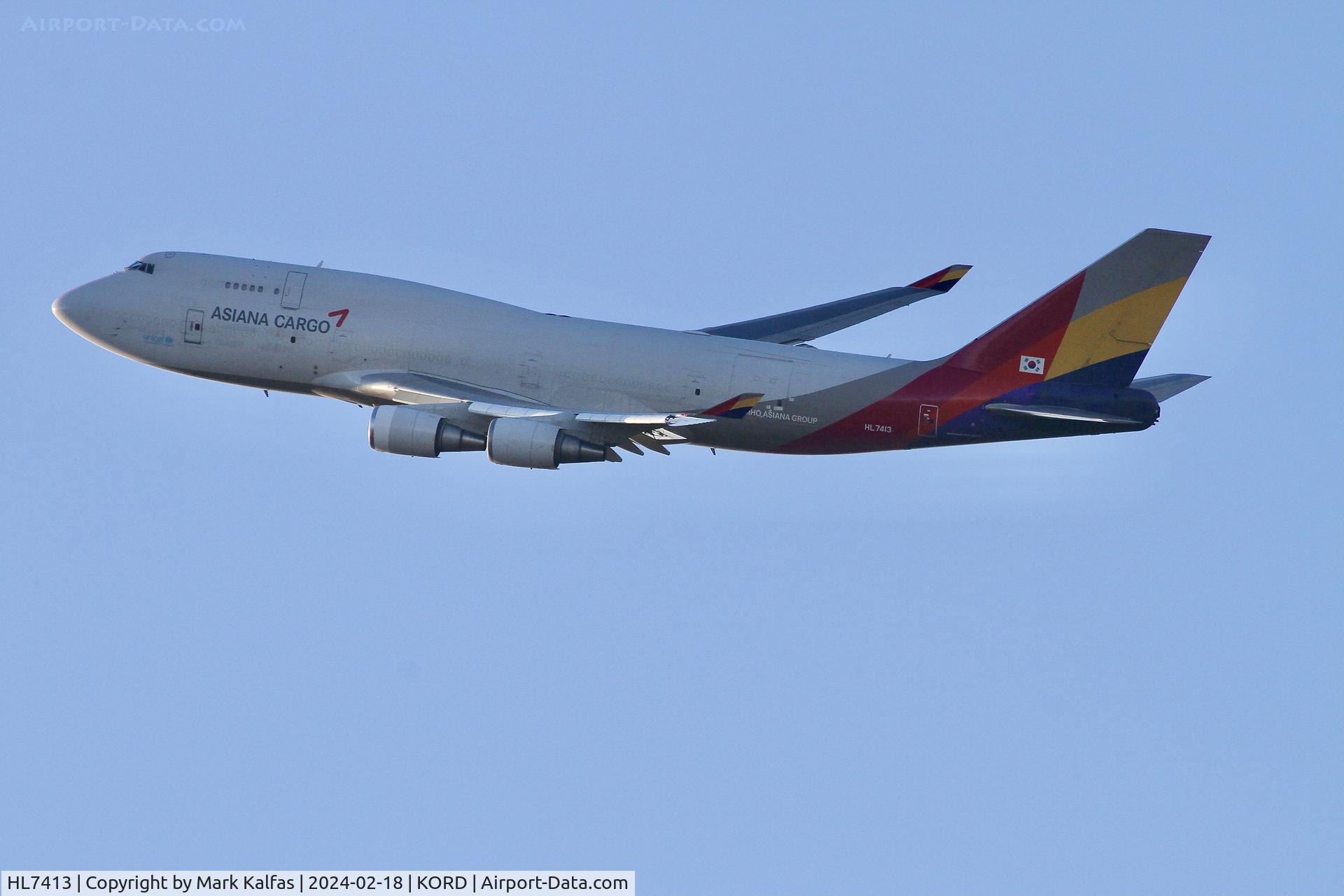 HL7413, 1991 Boeing 747-48ESF C/N 25405, B774 Asiana Boeing 747-48E HL7413 AAR242 ORD-DFW