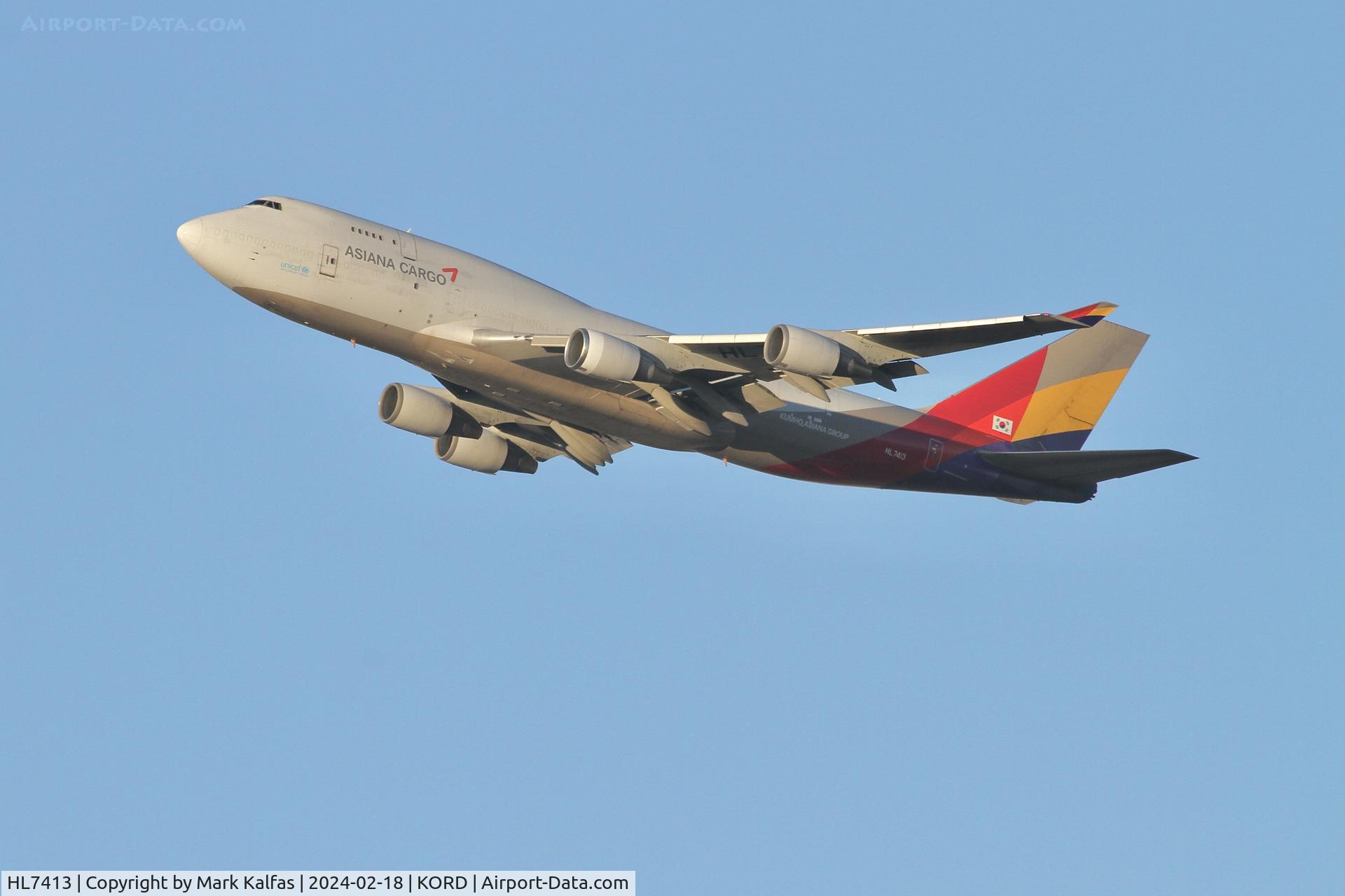 HL7413, 1991 Boeing 747-48ESF C/N 25405, B774 Asiana Boeing 747-48E HL7413 AAR242 ORD-DFW