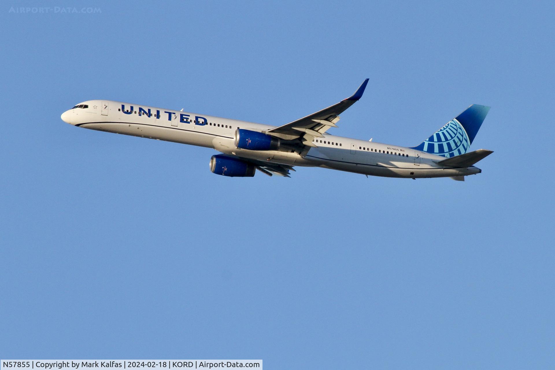 N57855, 2004 Boeing 757-324 C/N 32814, B753 UNITED AIRLINES Boeing 757-33N N57855 UAL2095 ORD-LAX
