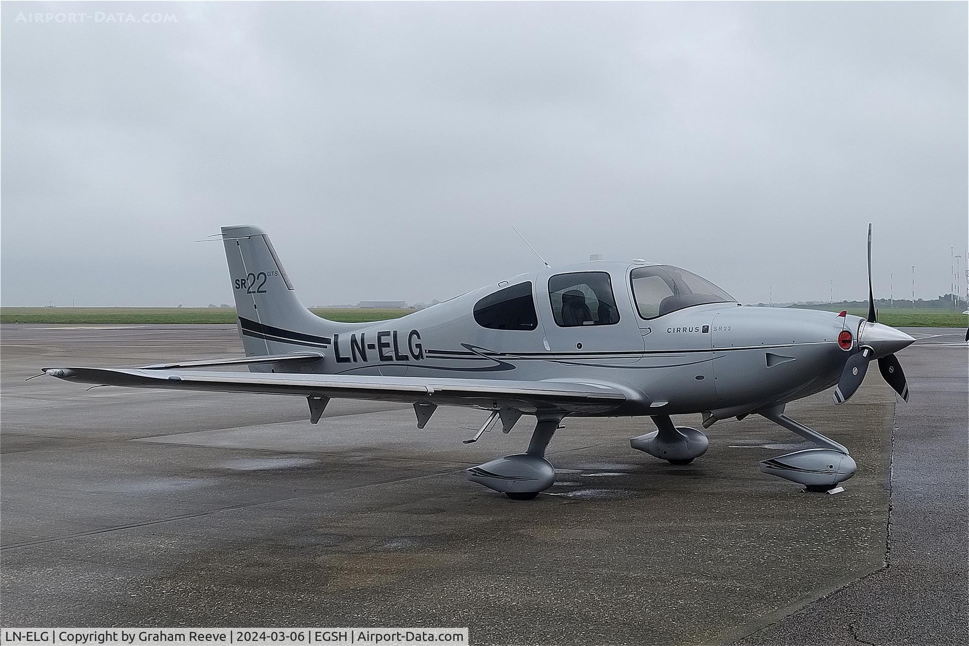 LN-ELG, Cirrus SR22 GTS C/N 3742, Parked at Norwich.