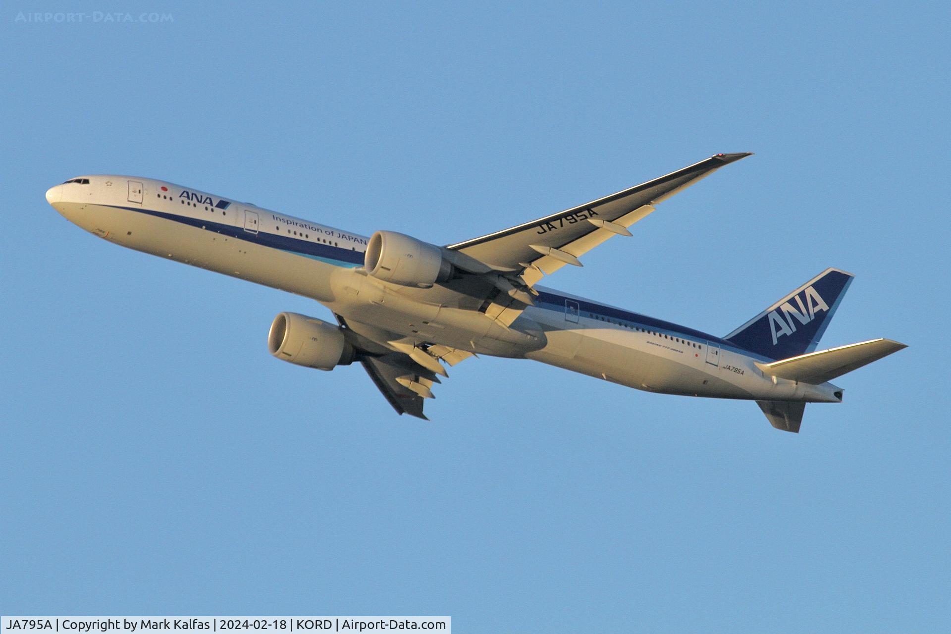 JA795A, 2019 Boeing 777-300/ER C/N 61514, B77W ANA Boeing 777-381 (ER), JA795A ANA111 KORD-RJTT