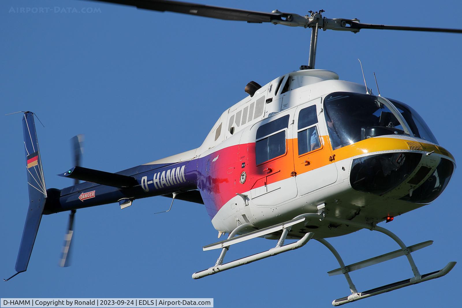 D-HAMM, Bell 206B JetRanger II C/N 8692, at edls