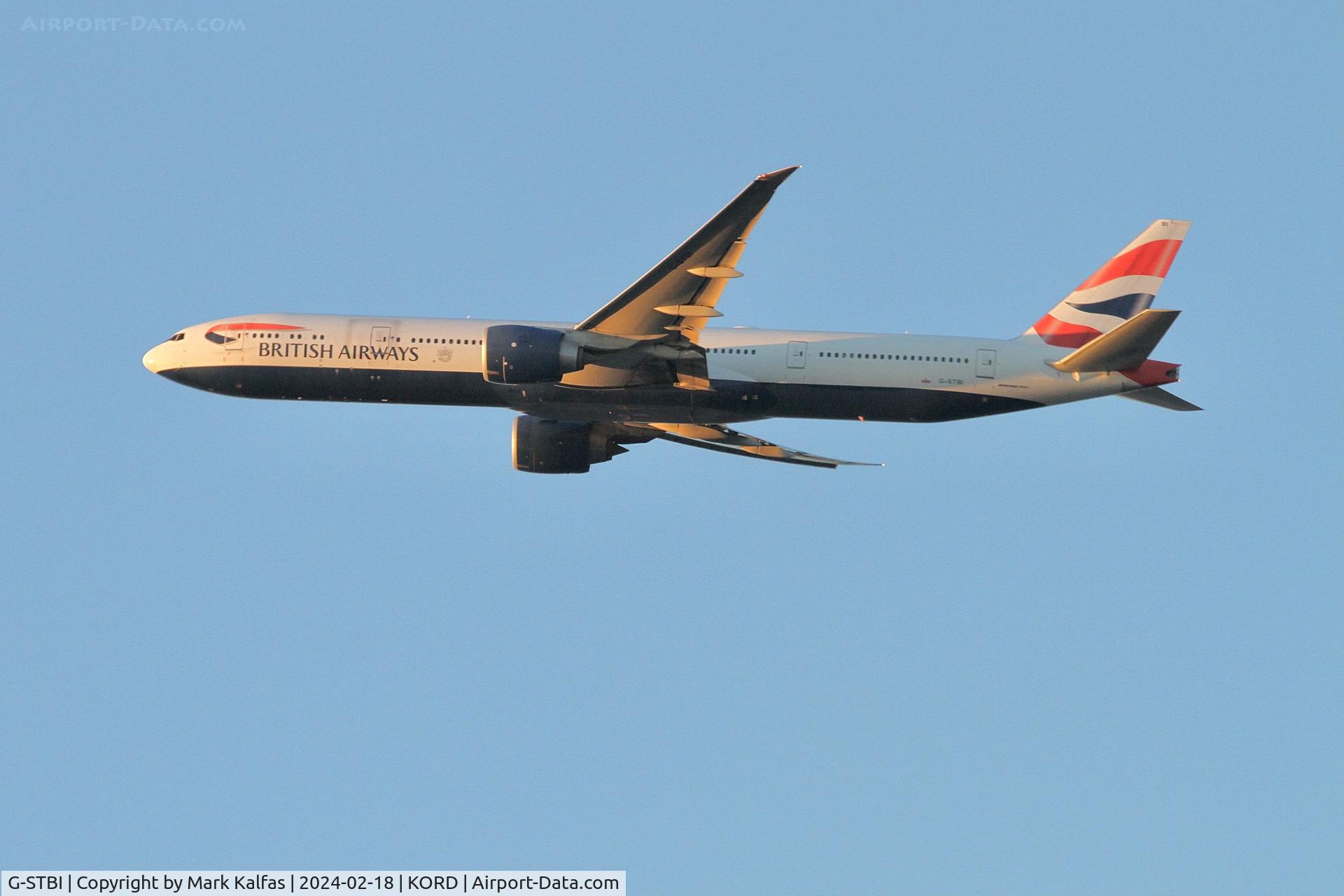 G-STBI, 2013 Boeing 777-336/ER C/N 43702, B77W British Airways Boeing 777-336(ER) G-STBI BAW294 KORD-EGLL