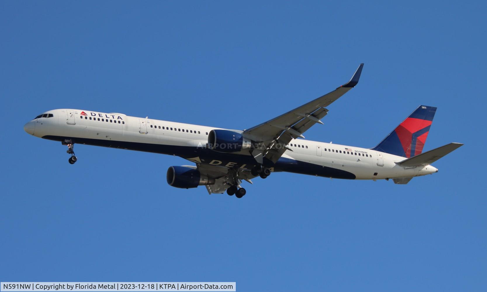 N591NW, 2003 Boeing 757-351 C/N 32991, DAL 753 zx DTW-TPA