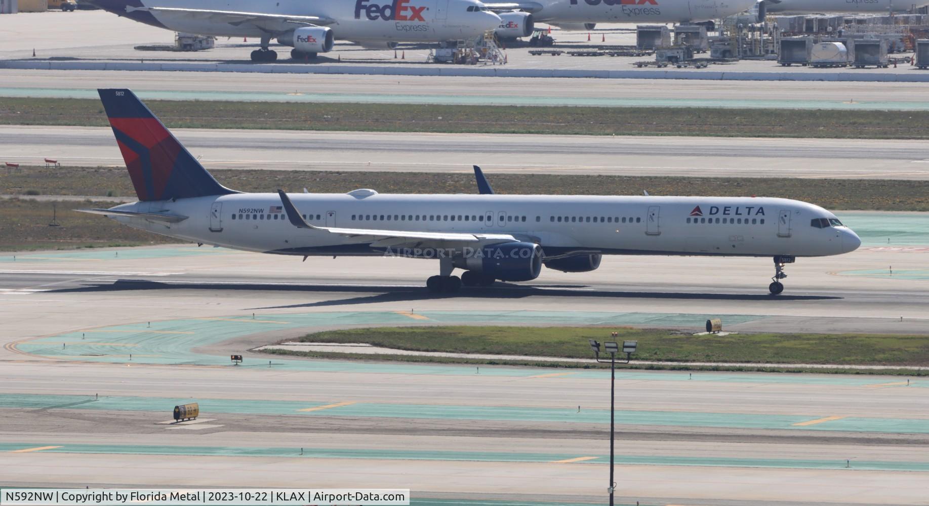 N592NW, 2003 Boeing 757-351 C/N 32992, DAL 753 zx LAX-ATL
