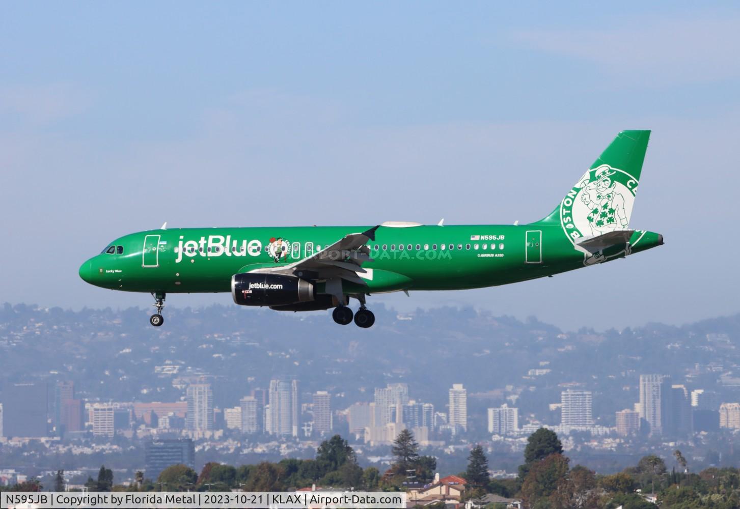 N595JB, 2004 Airbus A320-232 C/N 2286, JBU A320 Celtics zx SEA-LAX
