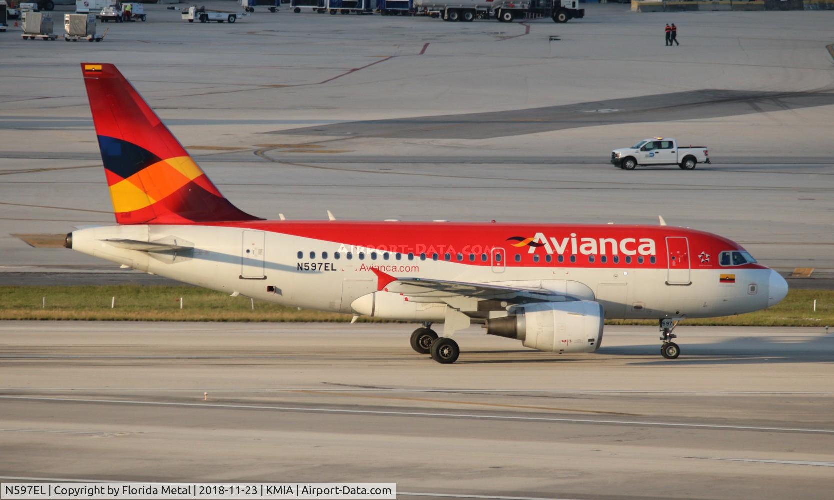 N597EL, 2005 Airbus A318-111 C/N 2544, AVA A318 zx