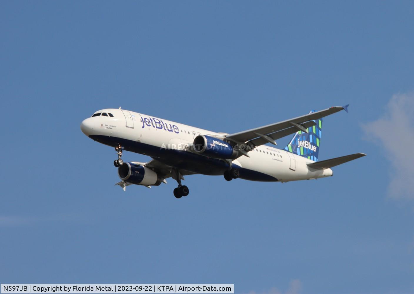 N597JB, 2004 Airbus A320-232 C/N 2307, JBU A30 zx JFK-TPA