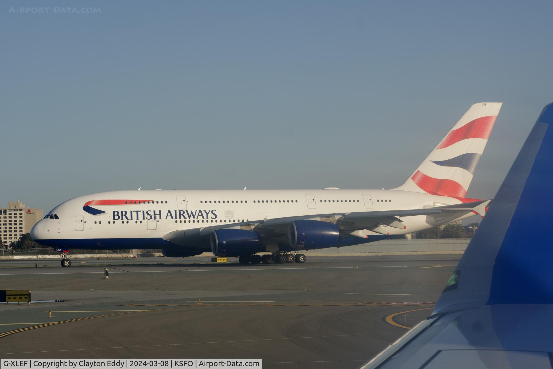 G-XLEF, 2013 Airbus A380-841 C/N 151, SFO 2024.