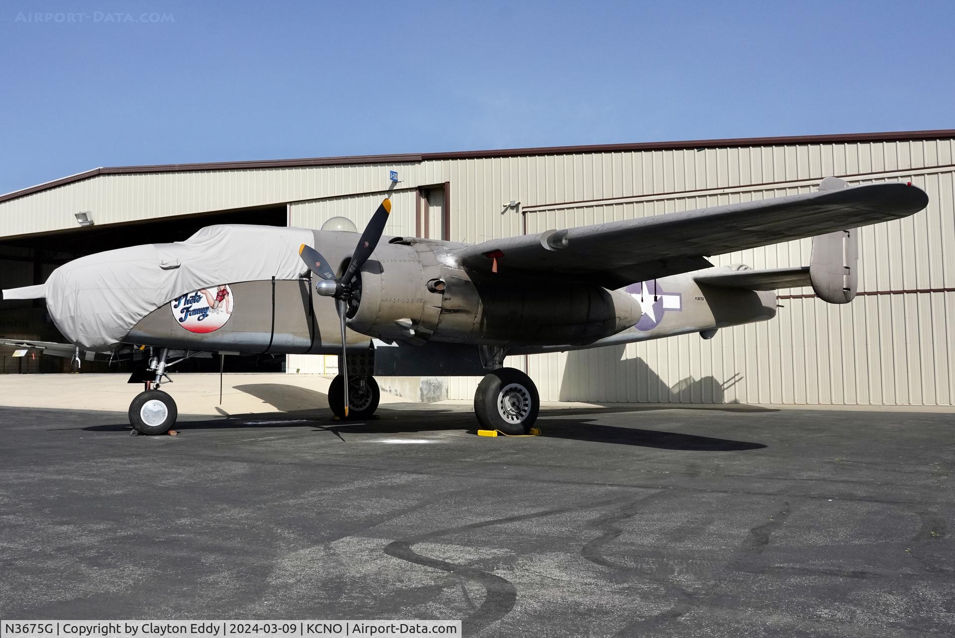 N3675G, 1944 North American B-25J Mitchell Mitchell C/N 108-33698, Planes of Fame Chino Airport 2024.